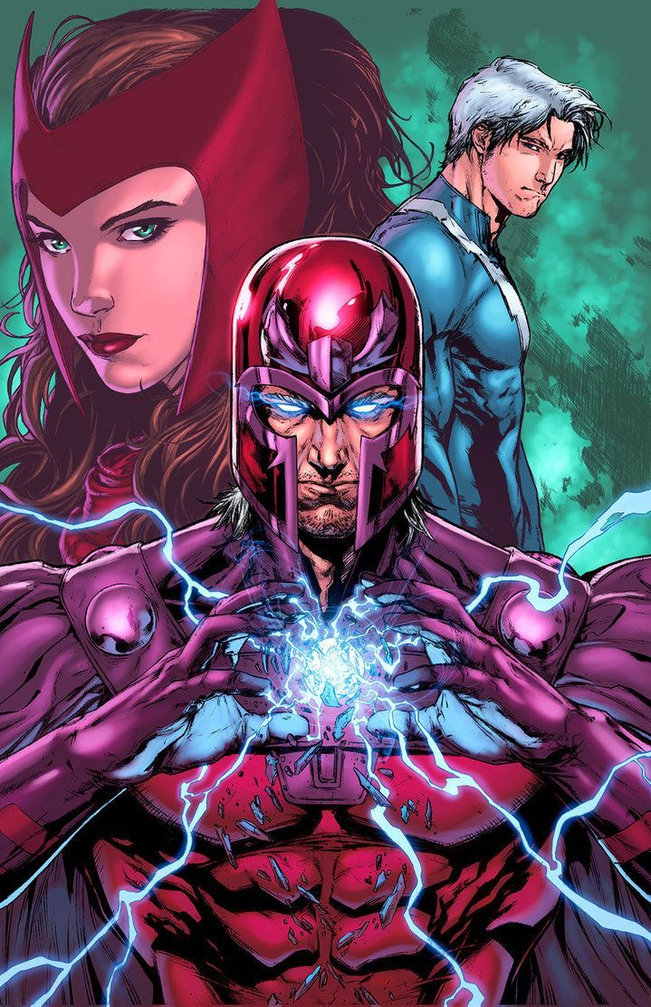 Magneto, Scarlet Witch and Quicksilver **Scarlet Witch and Quicksilver are. Marvel xmen, Marvel comics wallpaper, Marvel comic universe