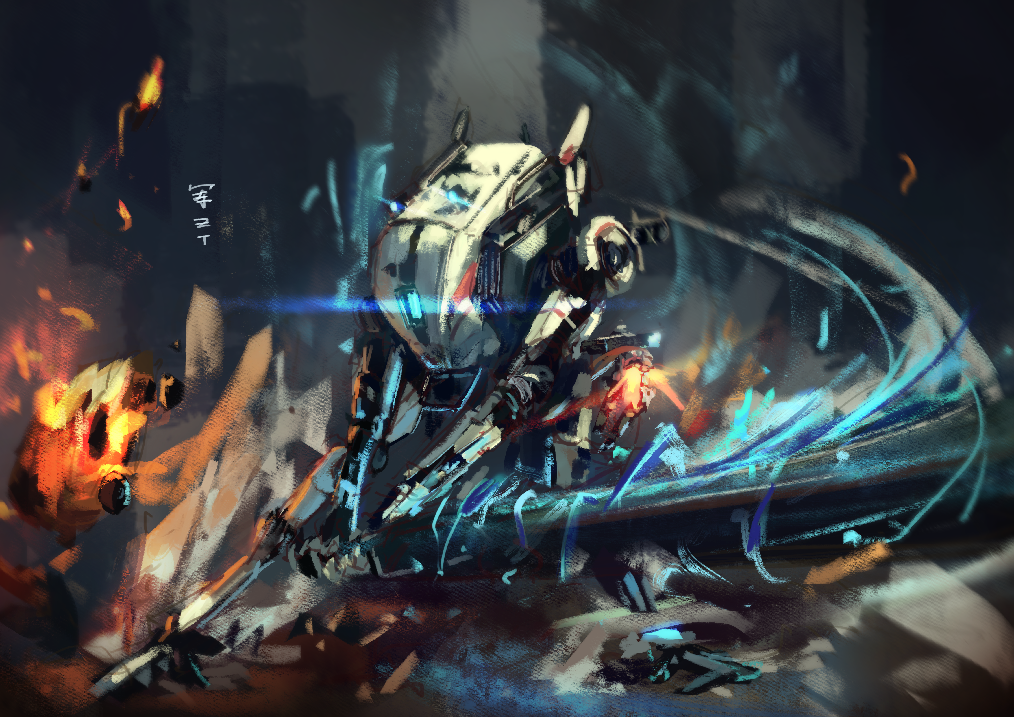 Sword core online! Painted a ronin fan illustration