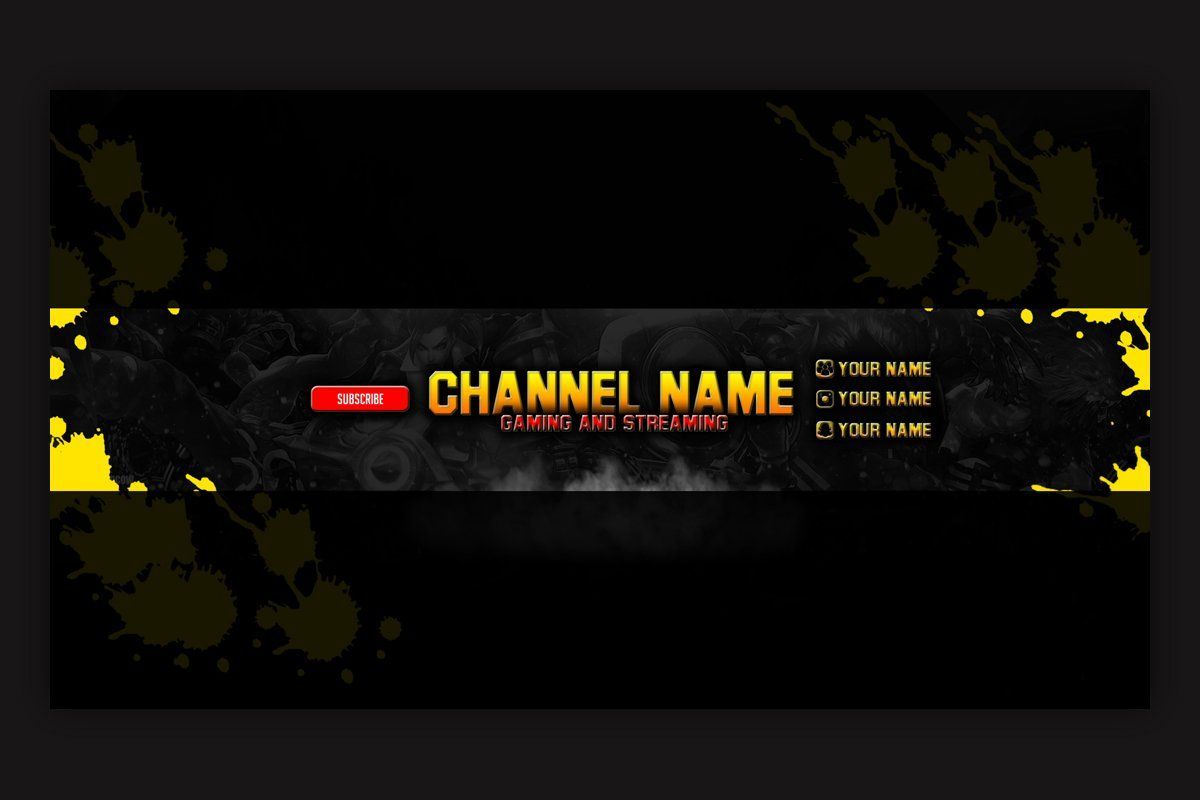 2048x1152 Gaming Banner Maker 50 Youtube Banner Templates Channel Art