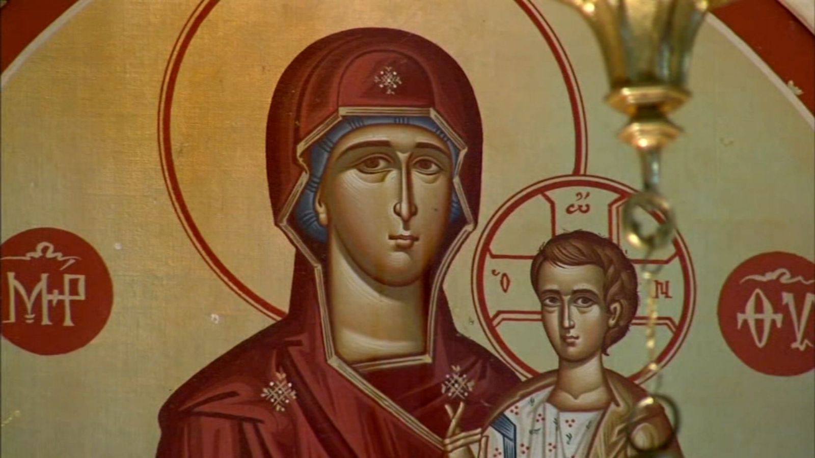 Holy Trinity Greek Orthodox Church crying Virgin Mary moved despite parishioners' wishes
