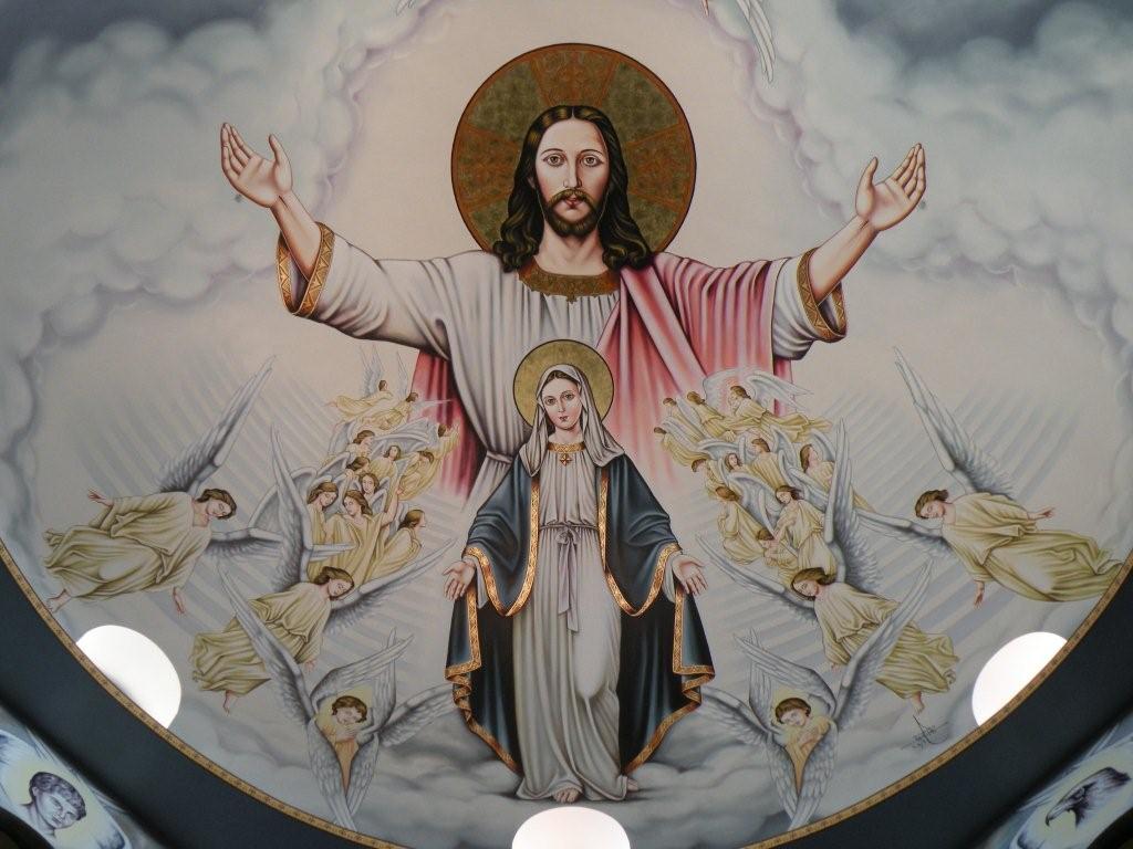 Christ & St. Mary. Saint Mary & Archangel Michael Coptic Orthodox Church