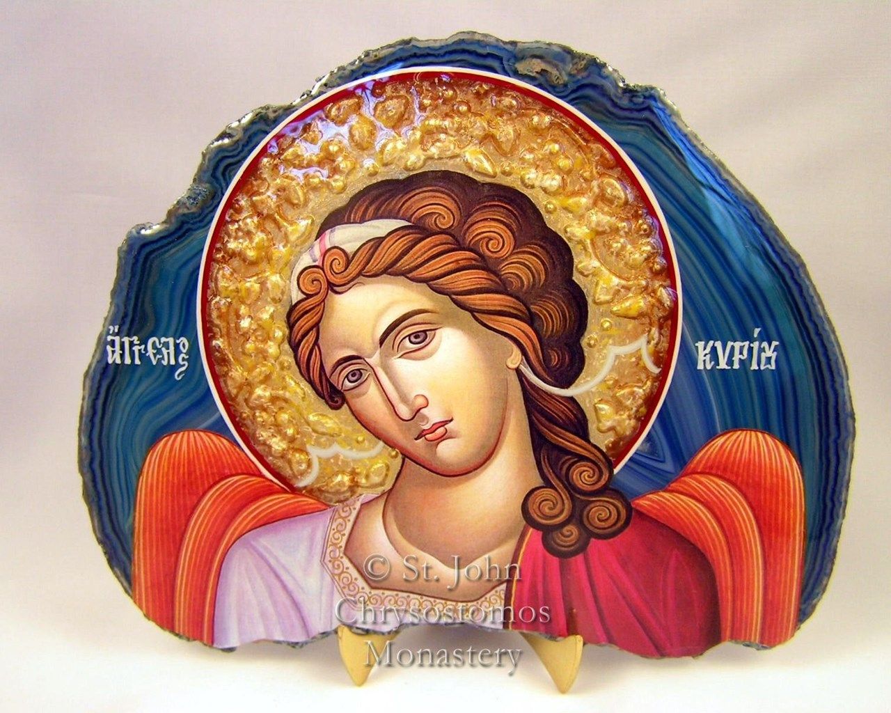 Mineral (Geode) Icon St. John Chrysostomos Greek Orthodox Monastery Desktop Background