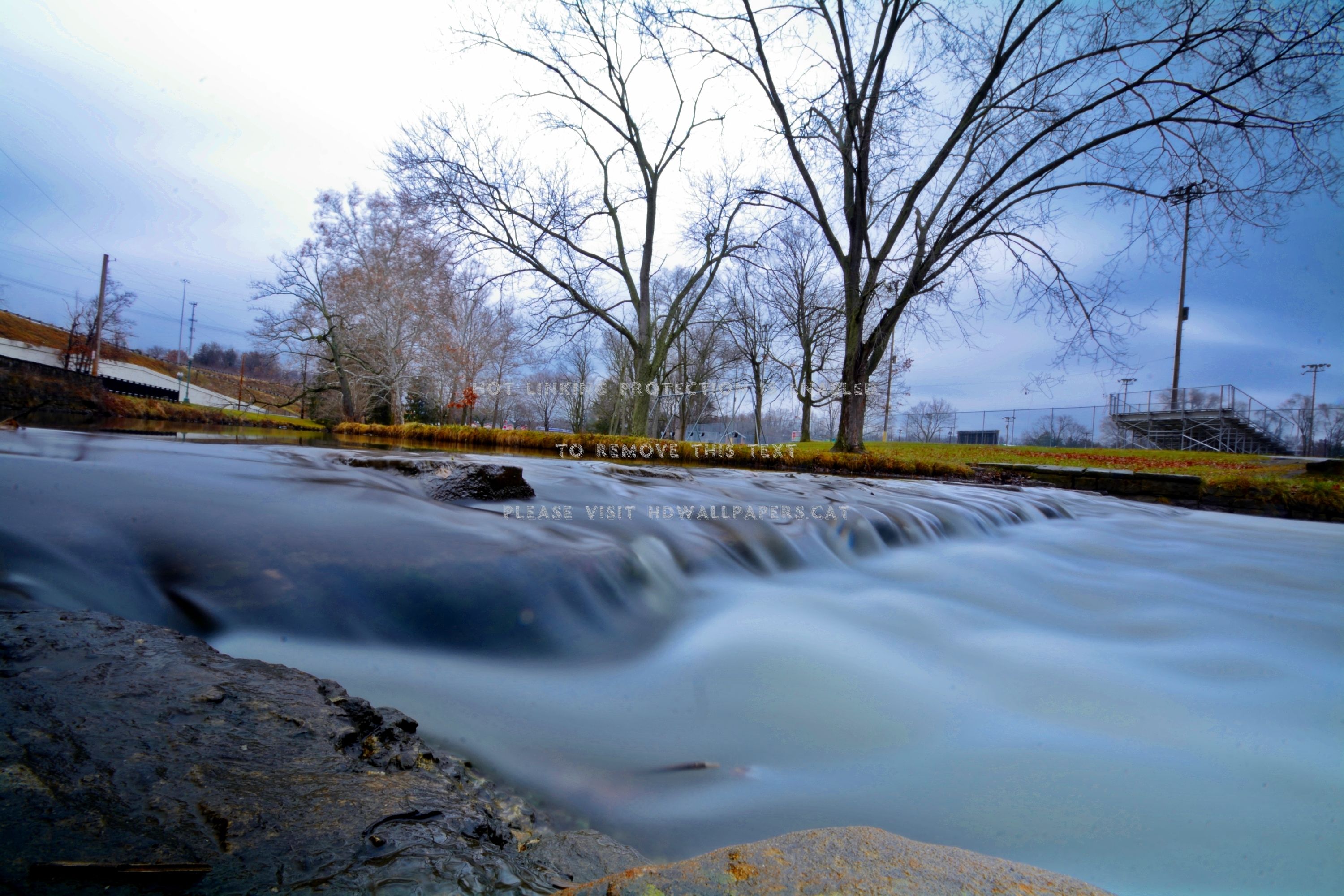 peaceful pond water stream flow flowing
