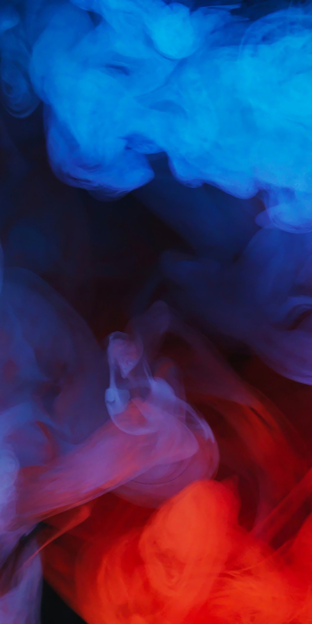 Blue Red Smoke Abstract 4K Wallpaper