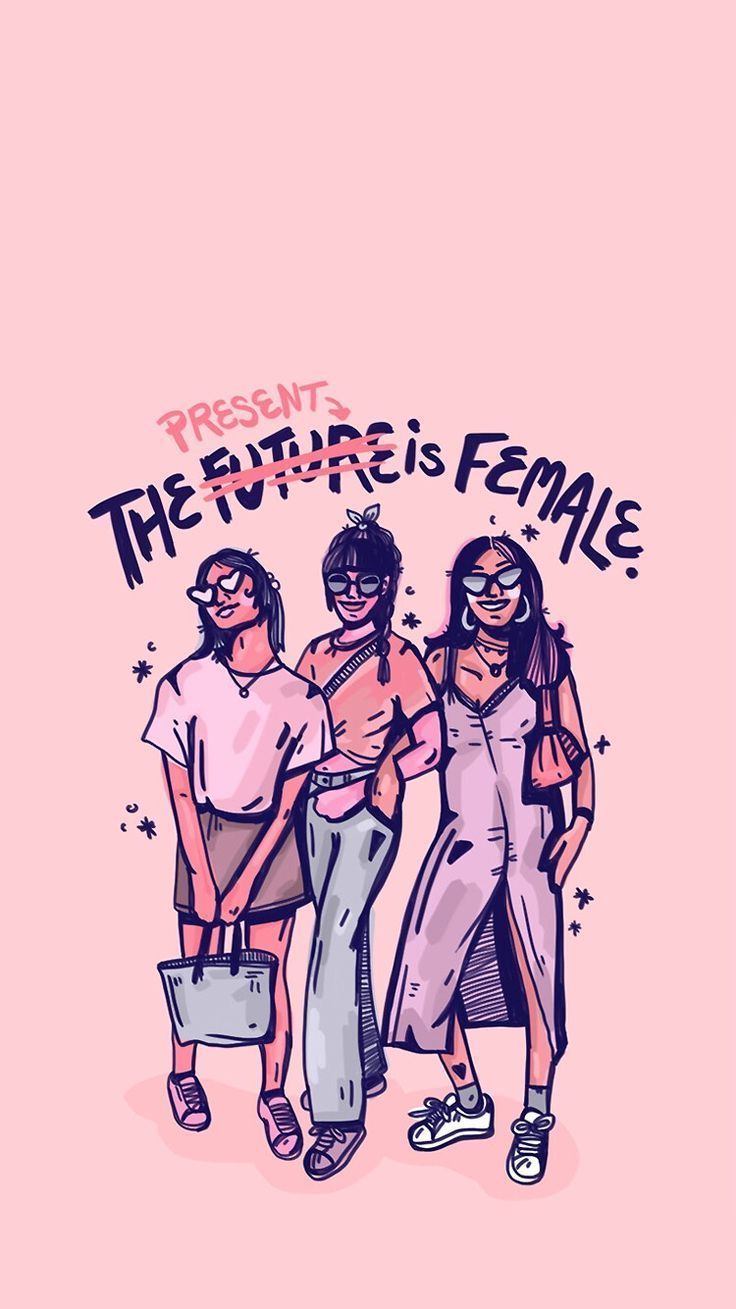 Women Dont Owe U 8 march cute feminism feminist lettering pink  quote HD phone wallpaper  Peakpx