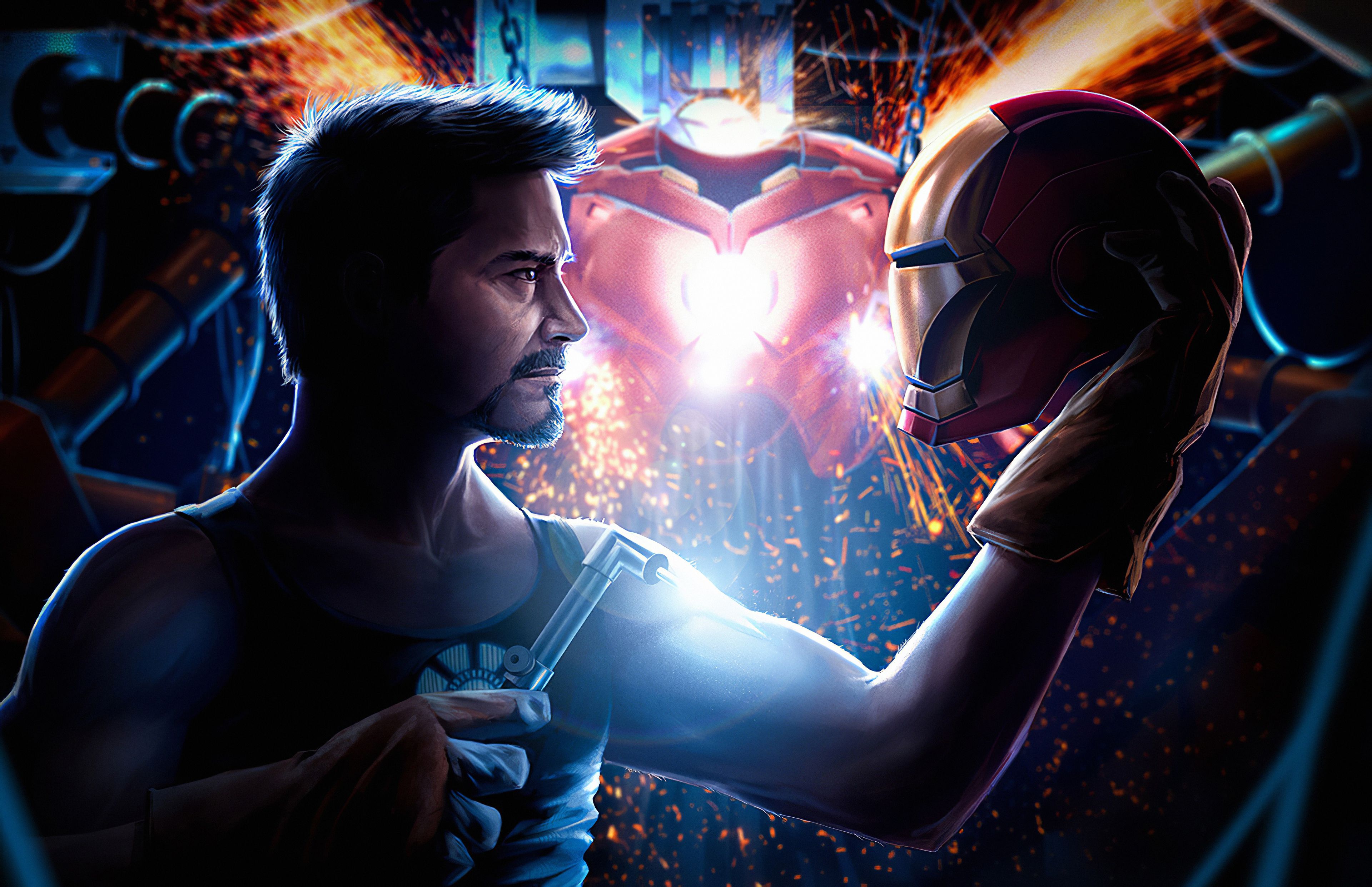 Iron Man Tony Stark Desktop Wallpaper HD