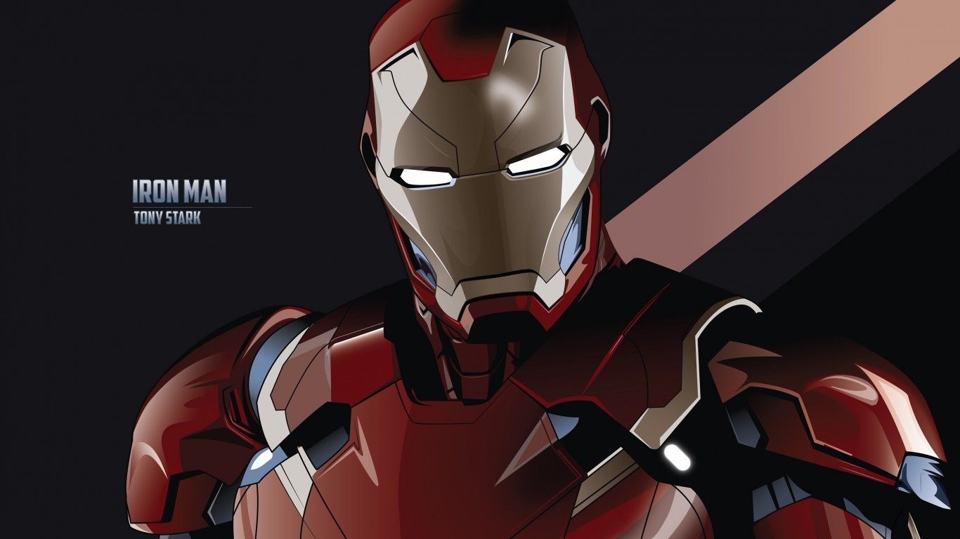 Download 1366x768 Iron Man, Tony Stark Wallpaper for Laptop, Notebook