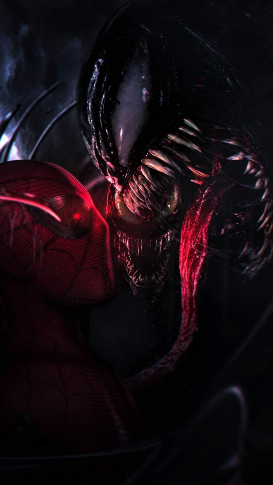 Spidey vs Venom iPhone Wallpaper. Marvel comics wallpaper, Marvel venom, Spiderman art