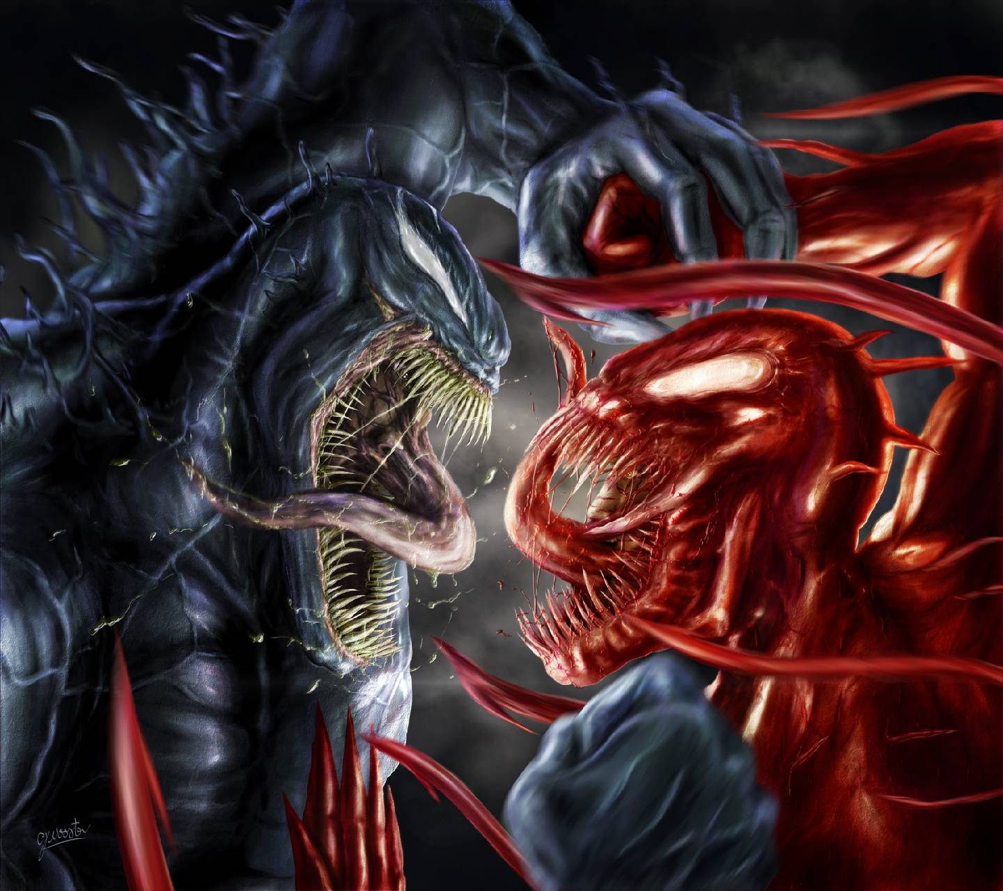 Venom vs Carnage Wallpaper Free Venom vs Carnage Background