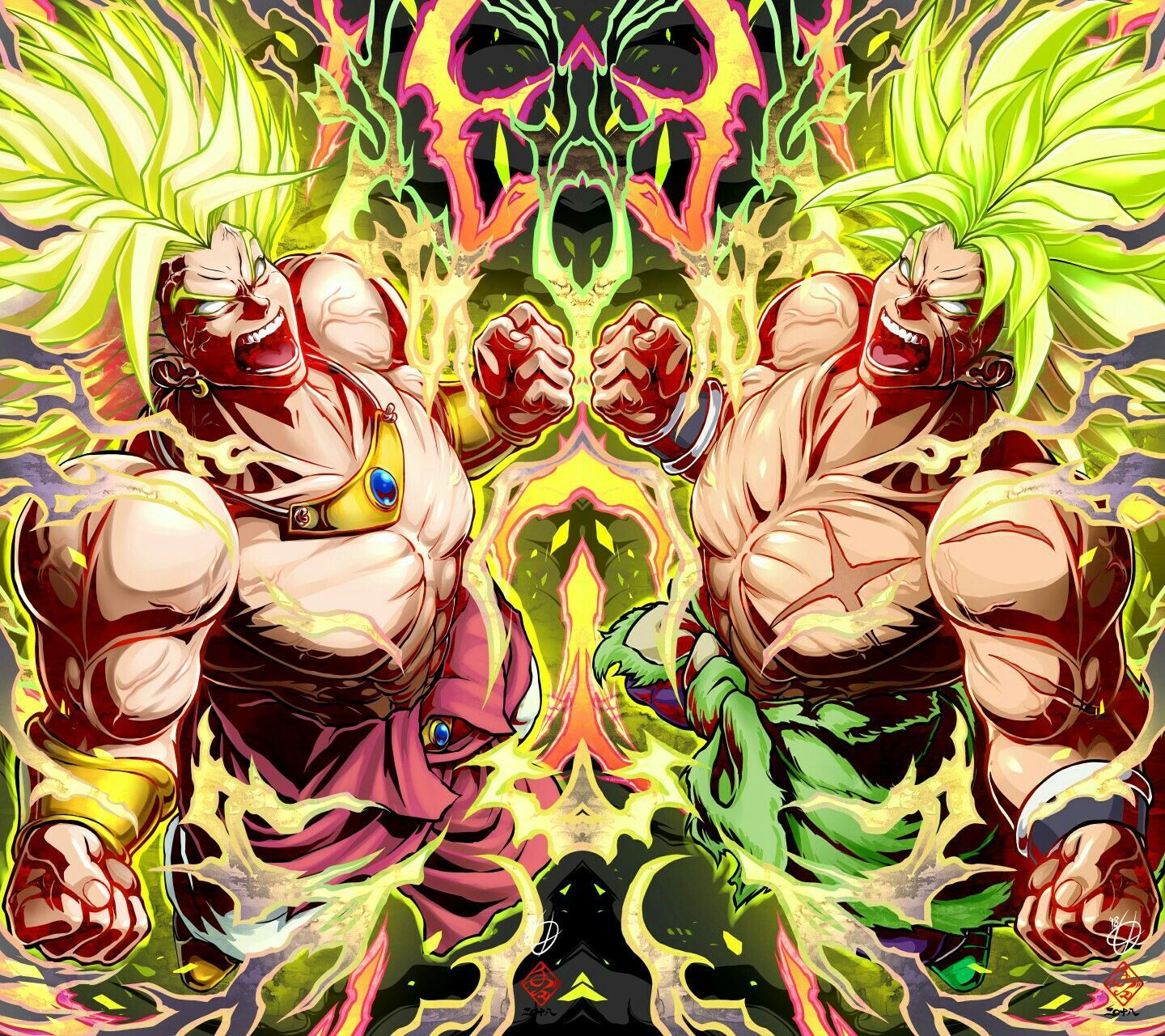 Broly old and new. Dragon ball wallpaper, Dragon ball, Dragon ball art