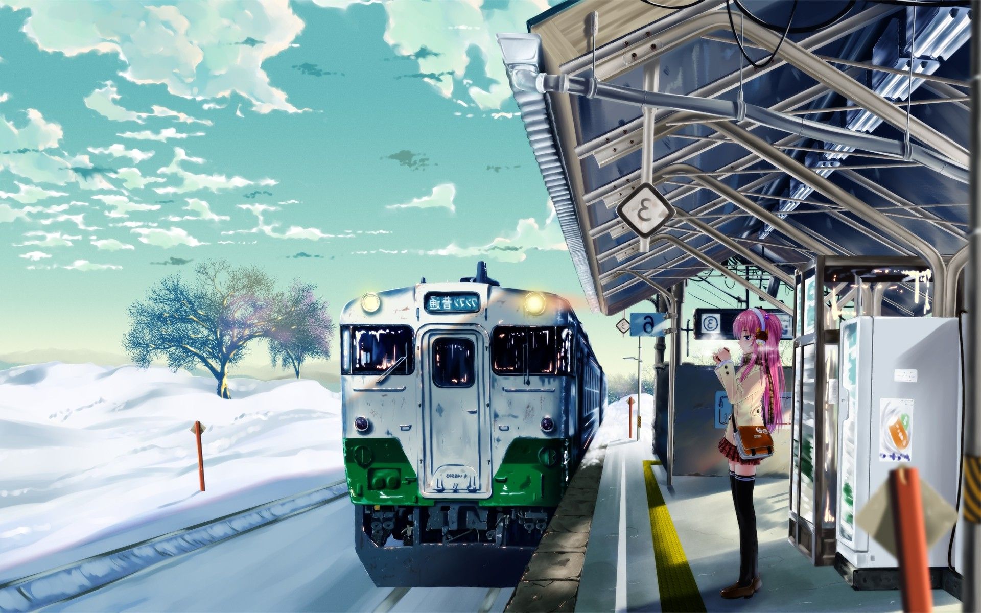 Anime Train Wallpaper