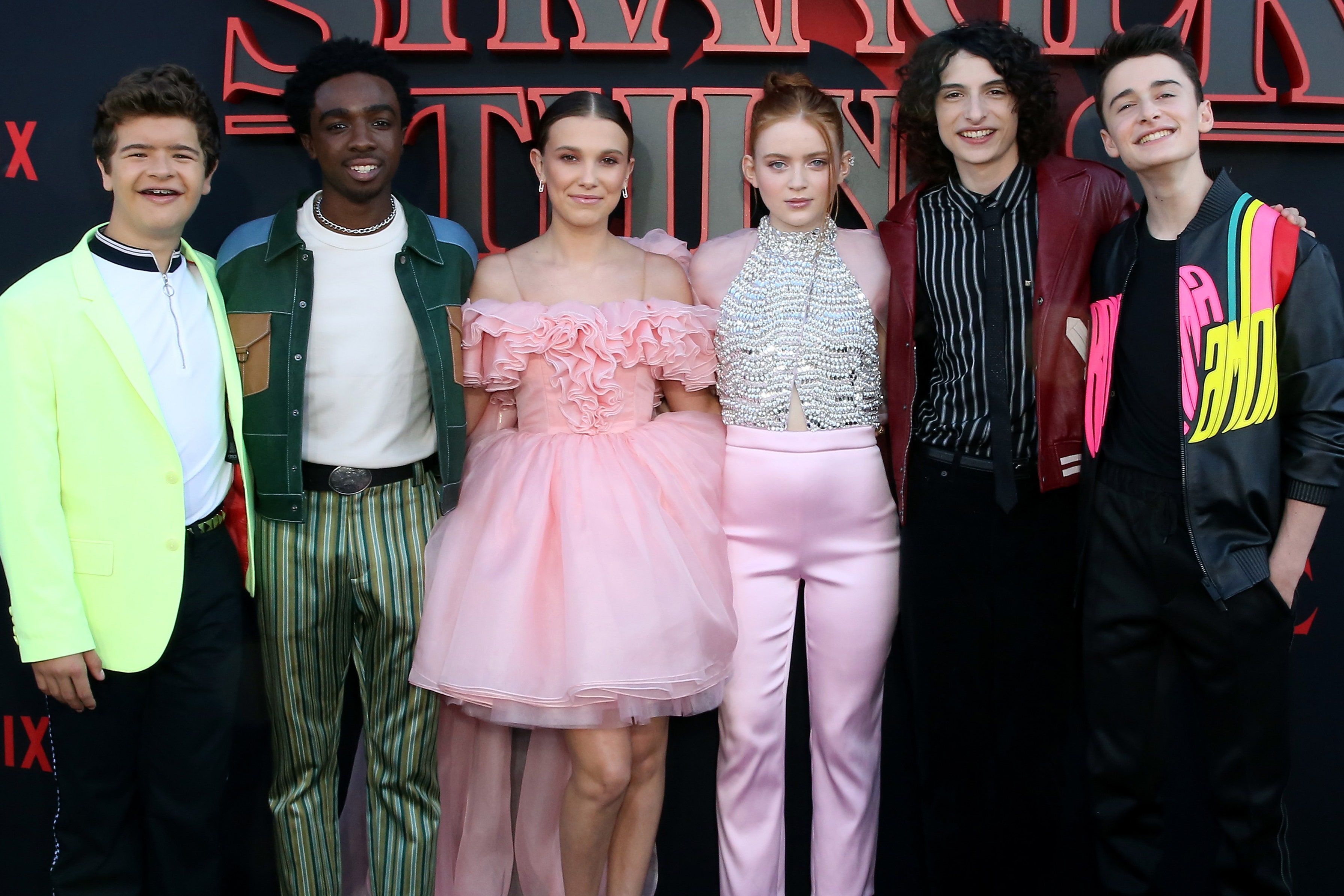 Stranger Things Cast Attends Season 3 Premiere at Santa Monica High School.