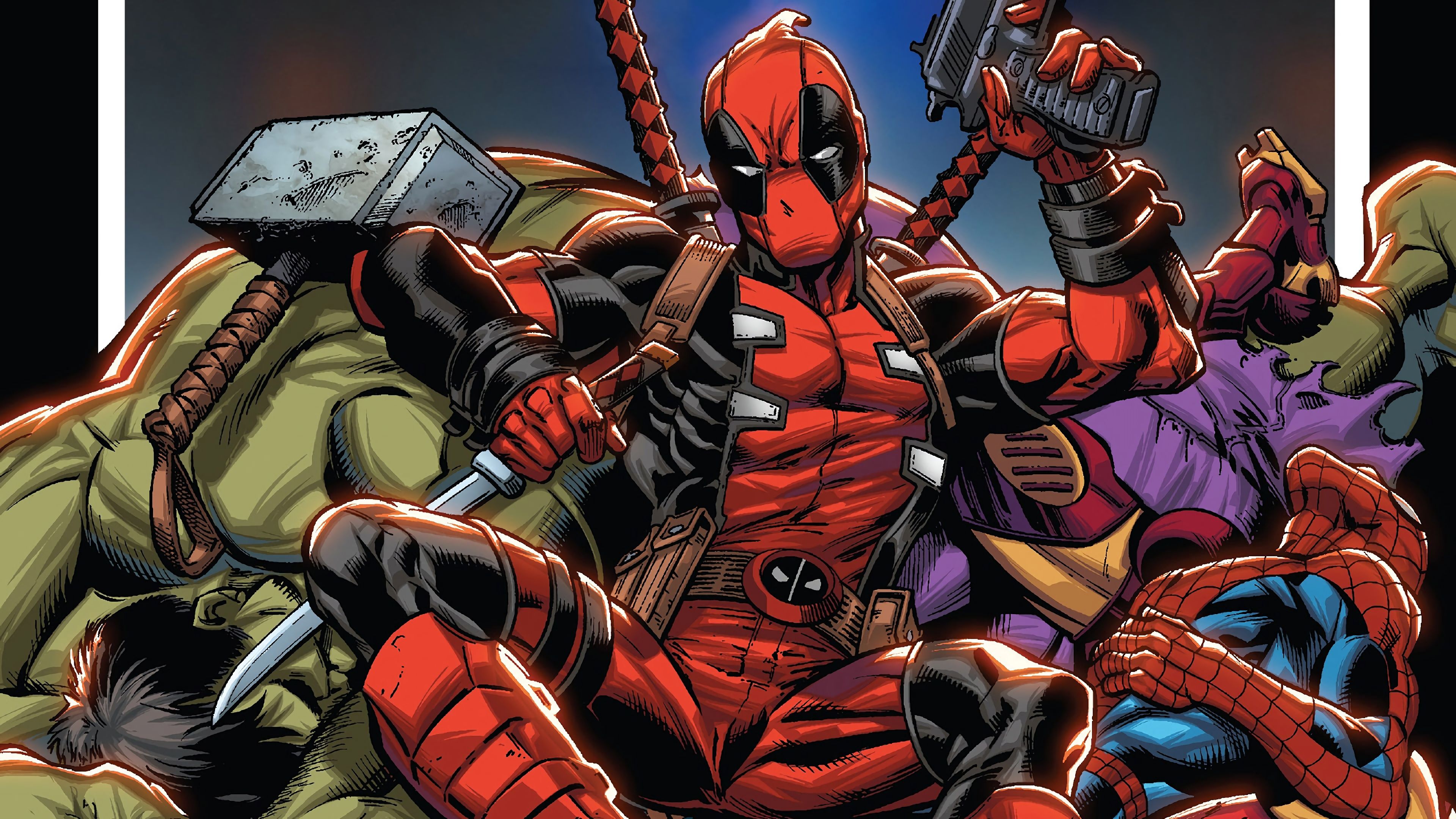 Deadpool Marvel Comics 4K
