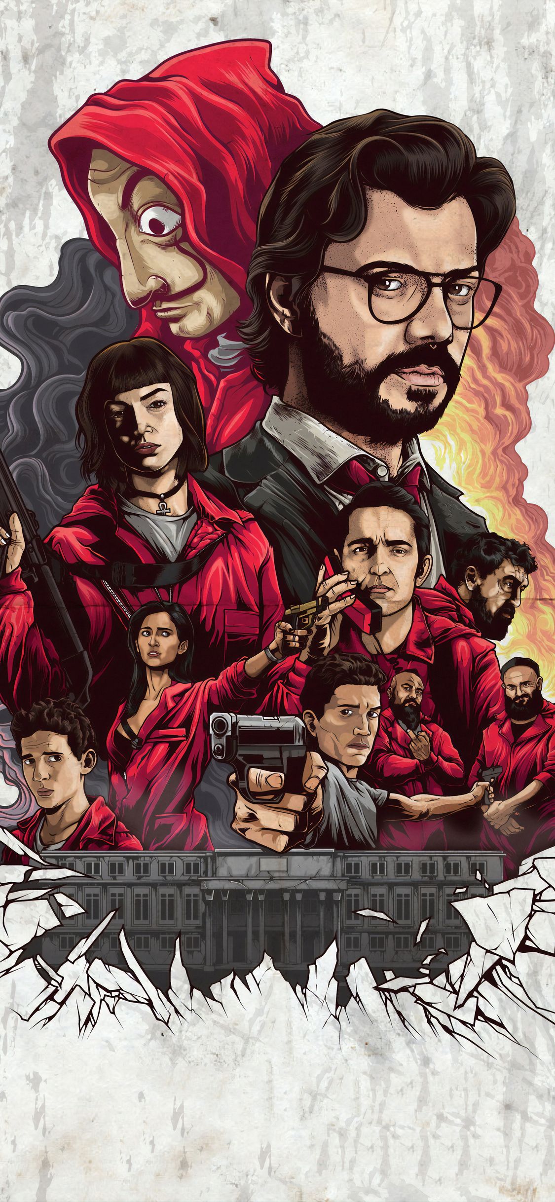 4k Money Heist Netflix 2019 iPhone XS, iPhone iPhone X HD 4k Wallpaper, Image, Background, Photo and Picture