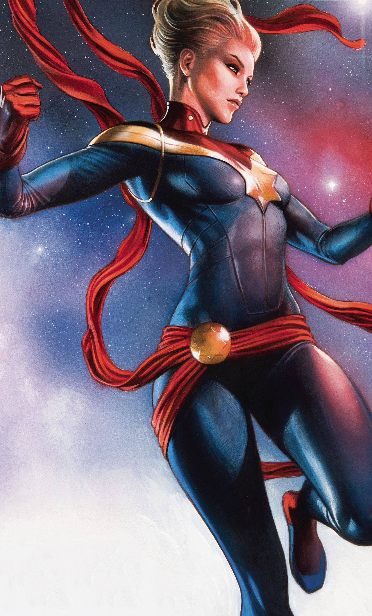 Captain Marvel Comic Book Art iPhone HD 4k Wallpaper, Image, Background, Photo and Picture