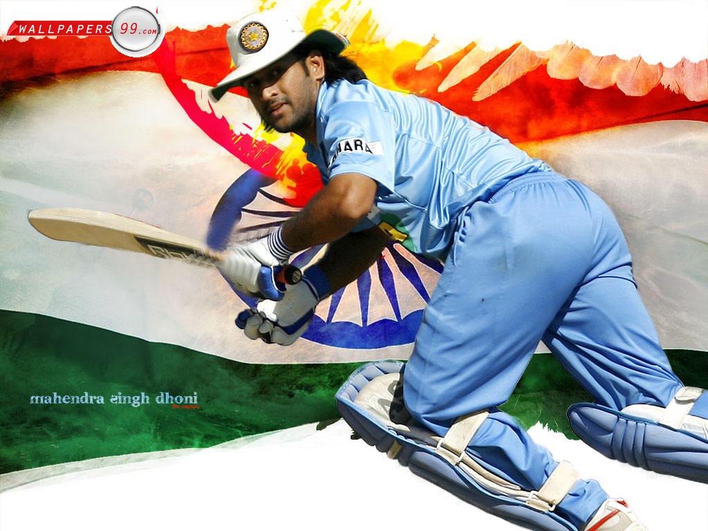 Running Mahendra Singh Dhoni Wallpaper. Free HD Wallpaper