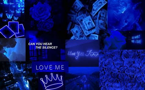 Blue Collage Wallpaper