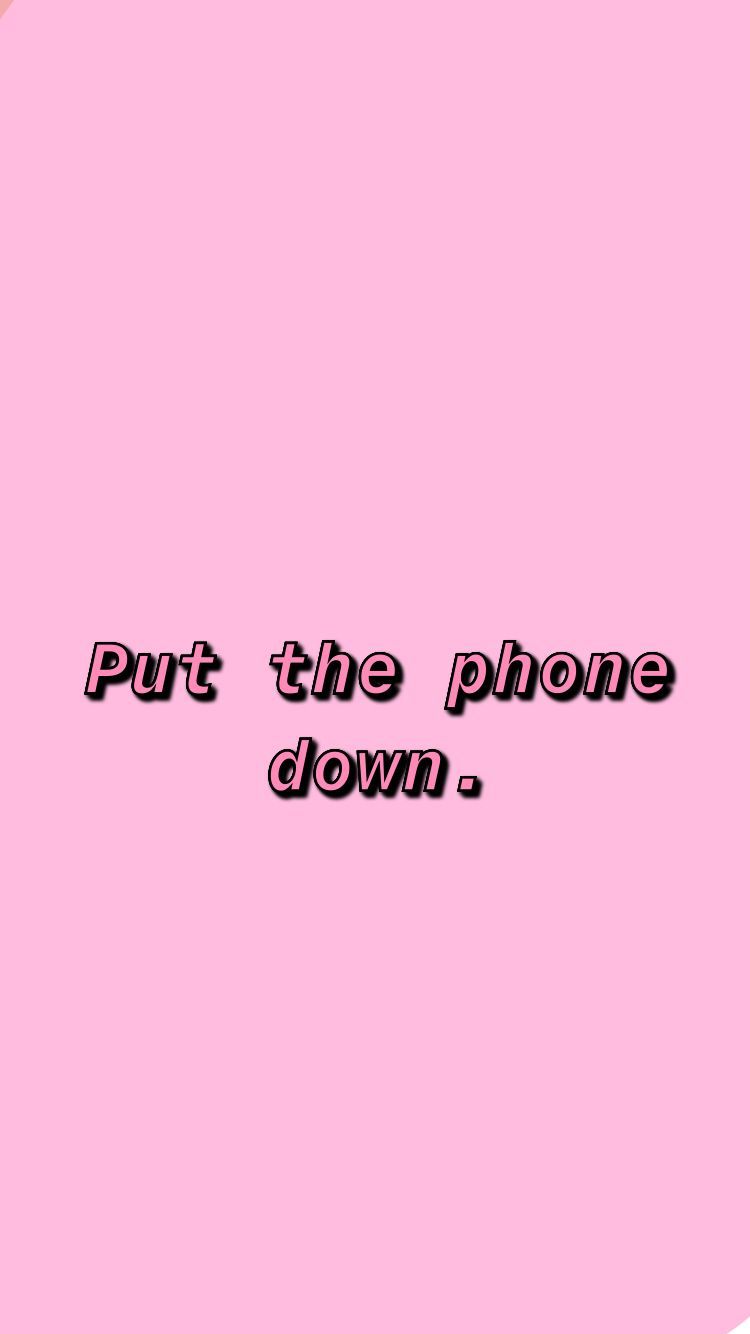 Phone lockscreen the phone down #pink #cute. Pink wallpaper iphone, Pretty wallpaper iphone, iPhone wallpaper