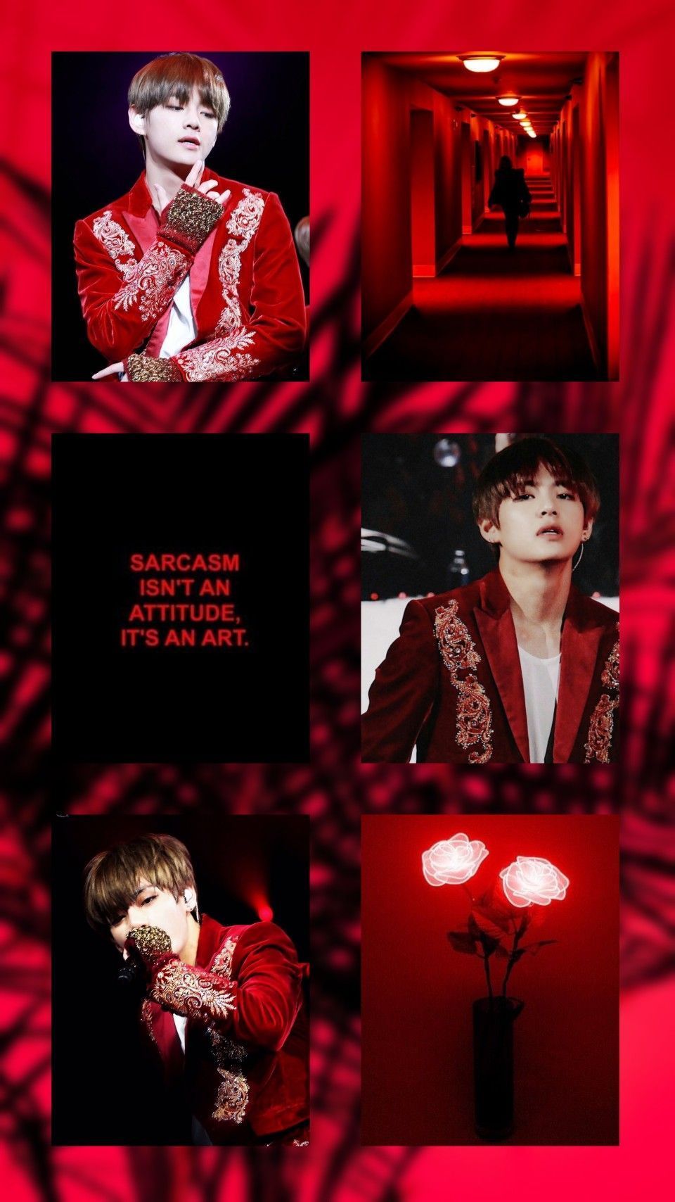 Red Aesthetic BTS Wallpaper