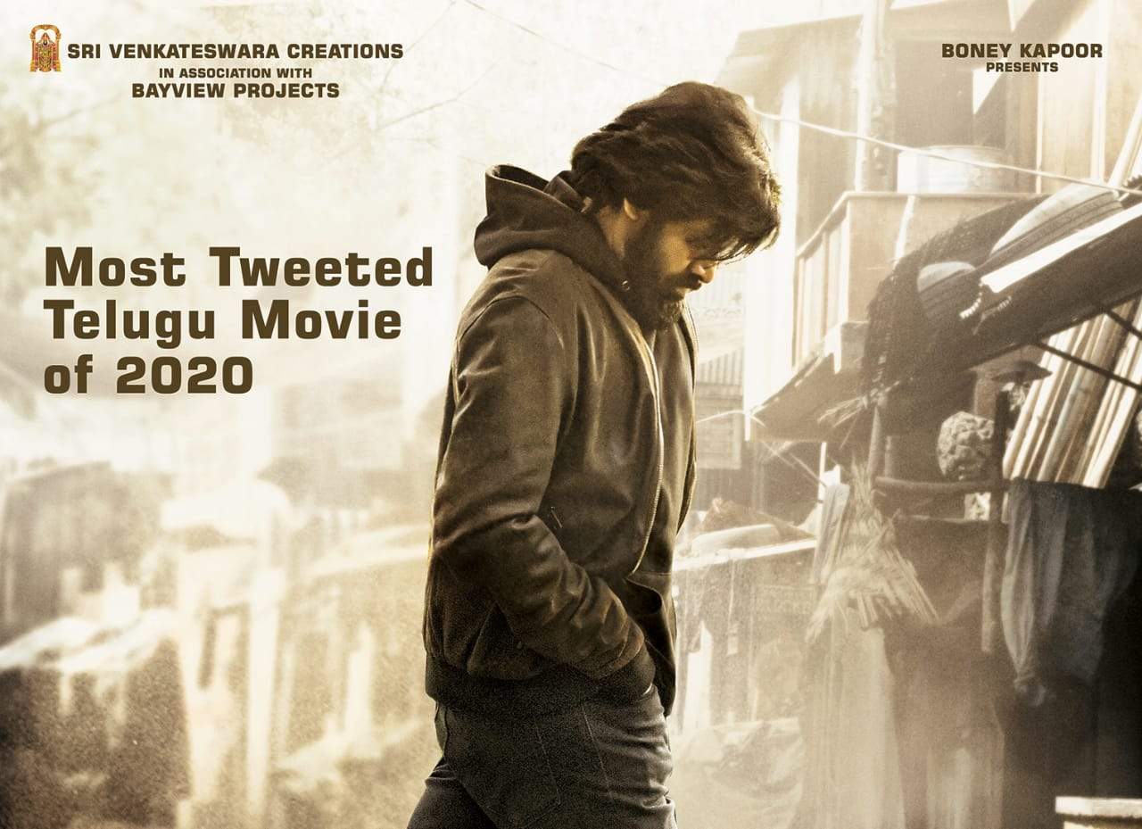 Powerstar Pawan Kalyan's Vakeel Saab become the most tweeted Telugu movie of 2020