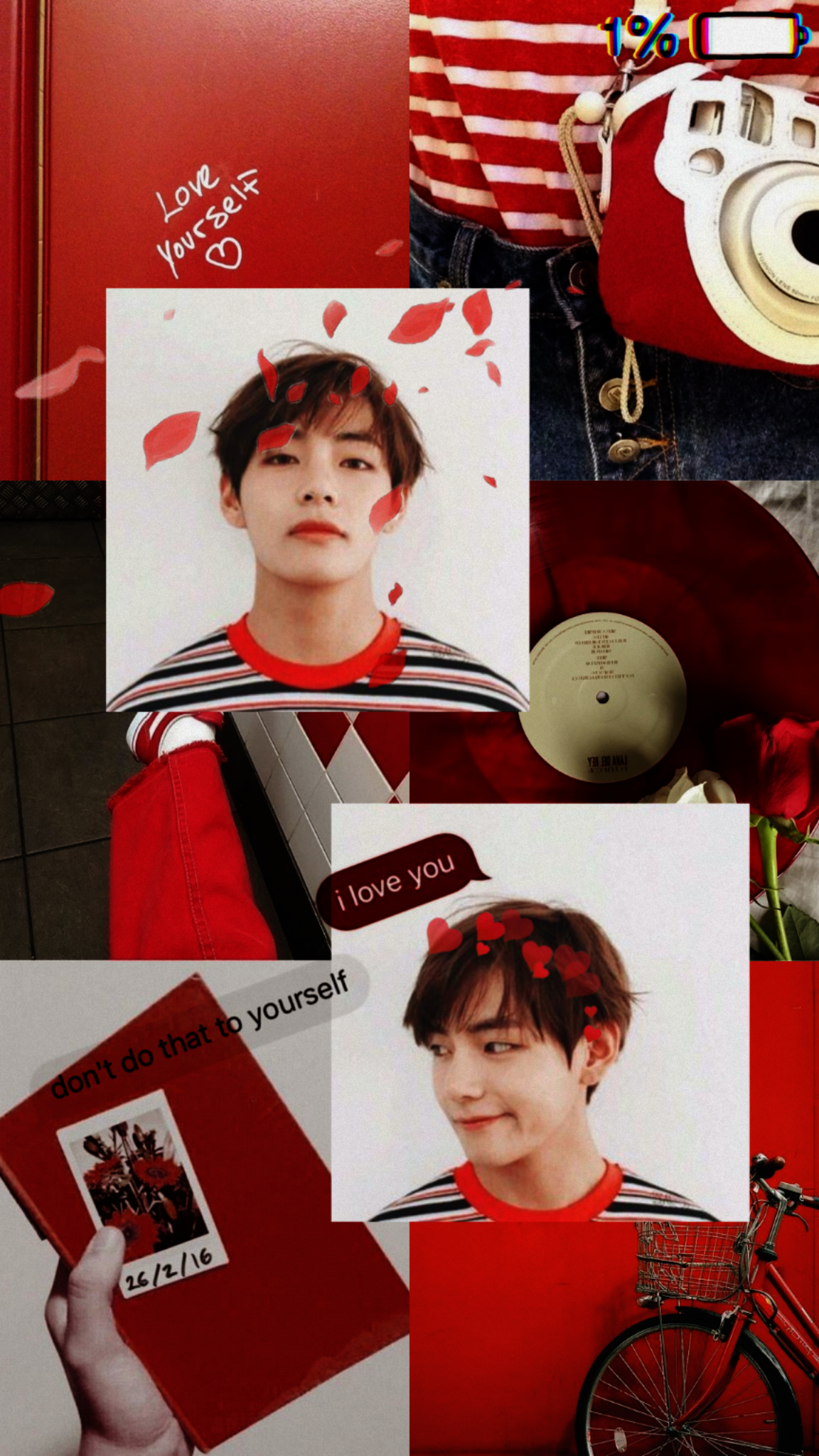 Jimin Red Aesthetic Wallpaper