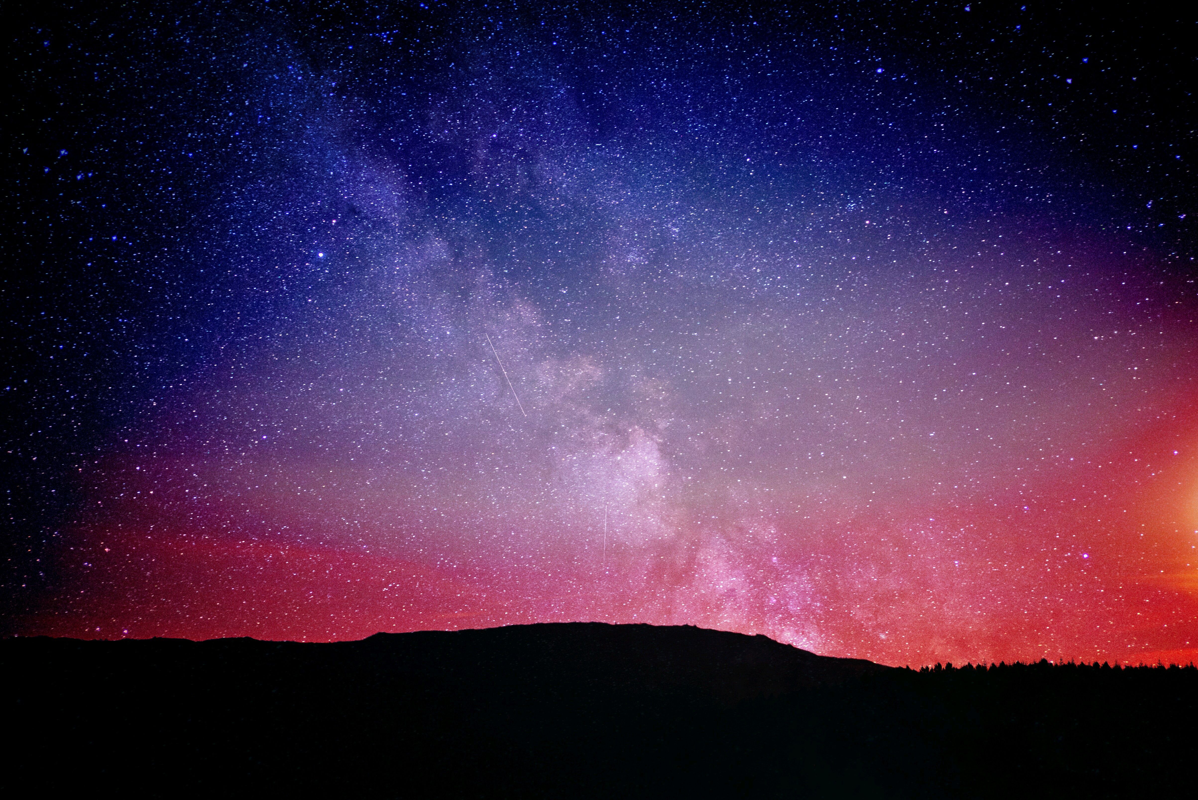 4K Desktop Background Night Sky
