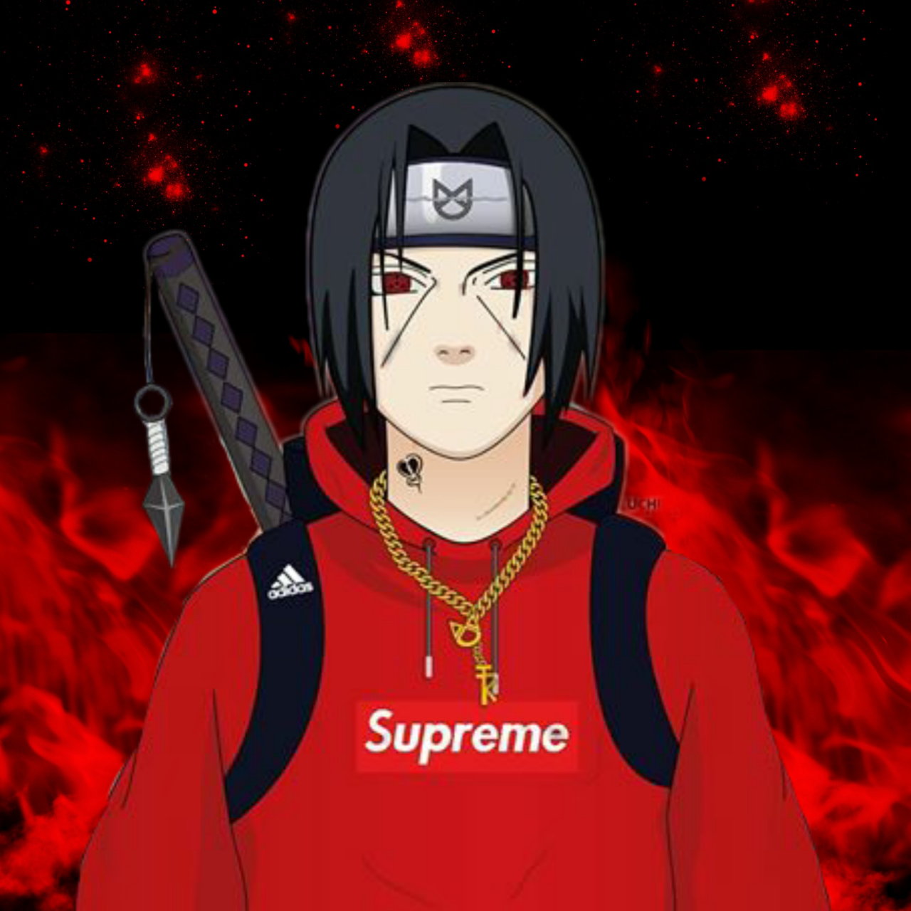 Supreme BAPE Naruto Itachi Wallpaper
