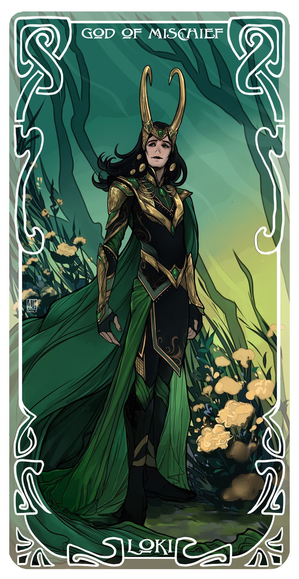 loki comic background