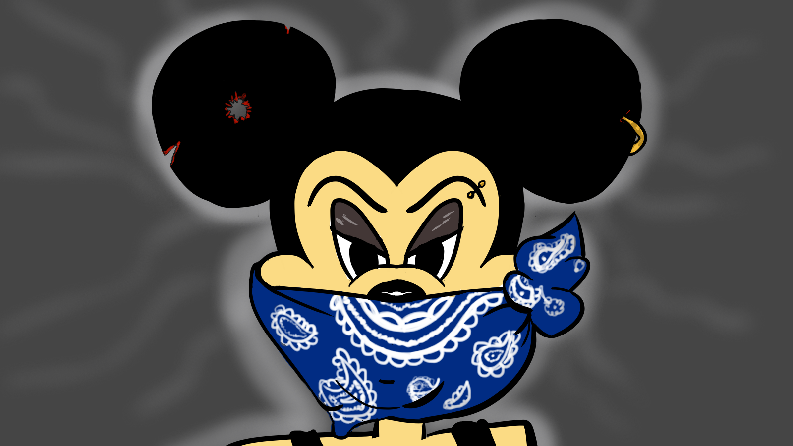 Gangster Old Mickey Mouse Wallpaper