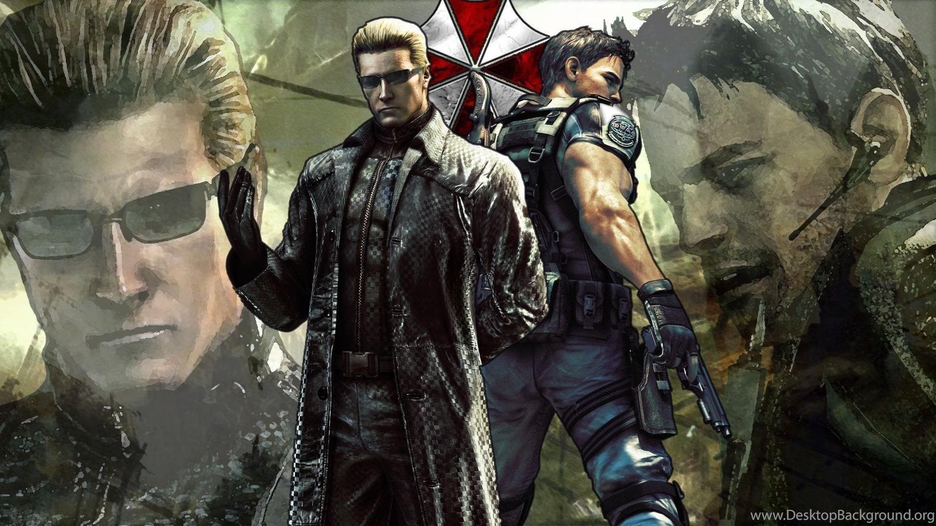 Albert Wesker Chris Redfield Resident Evil 5 Characters Wallpaper. Desktop Background