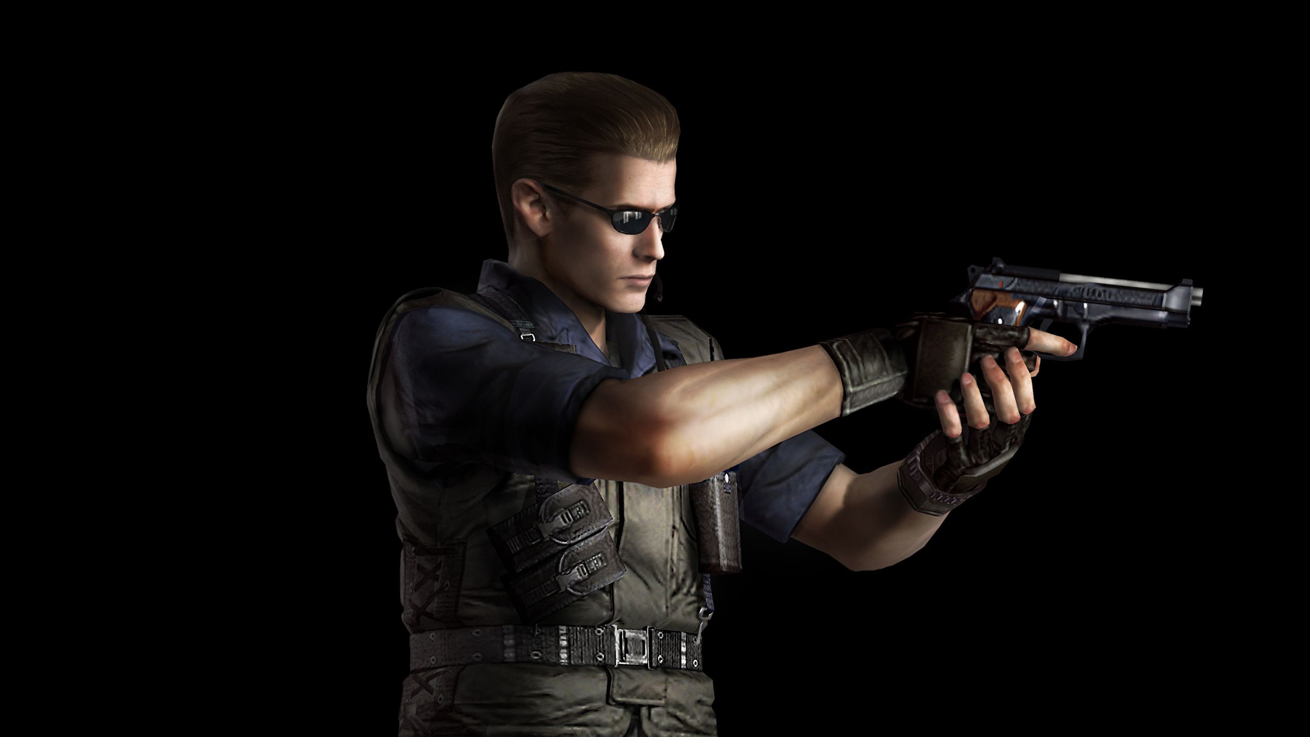 Picture Resident Evil Pistols Men Albert Wesker 3D 2560x1440