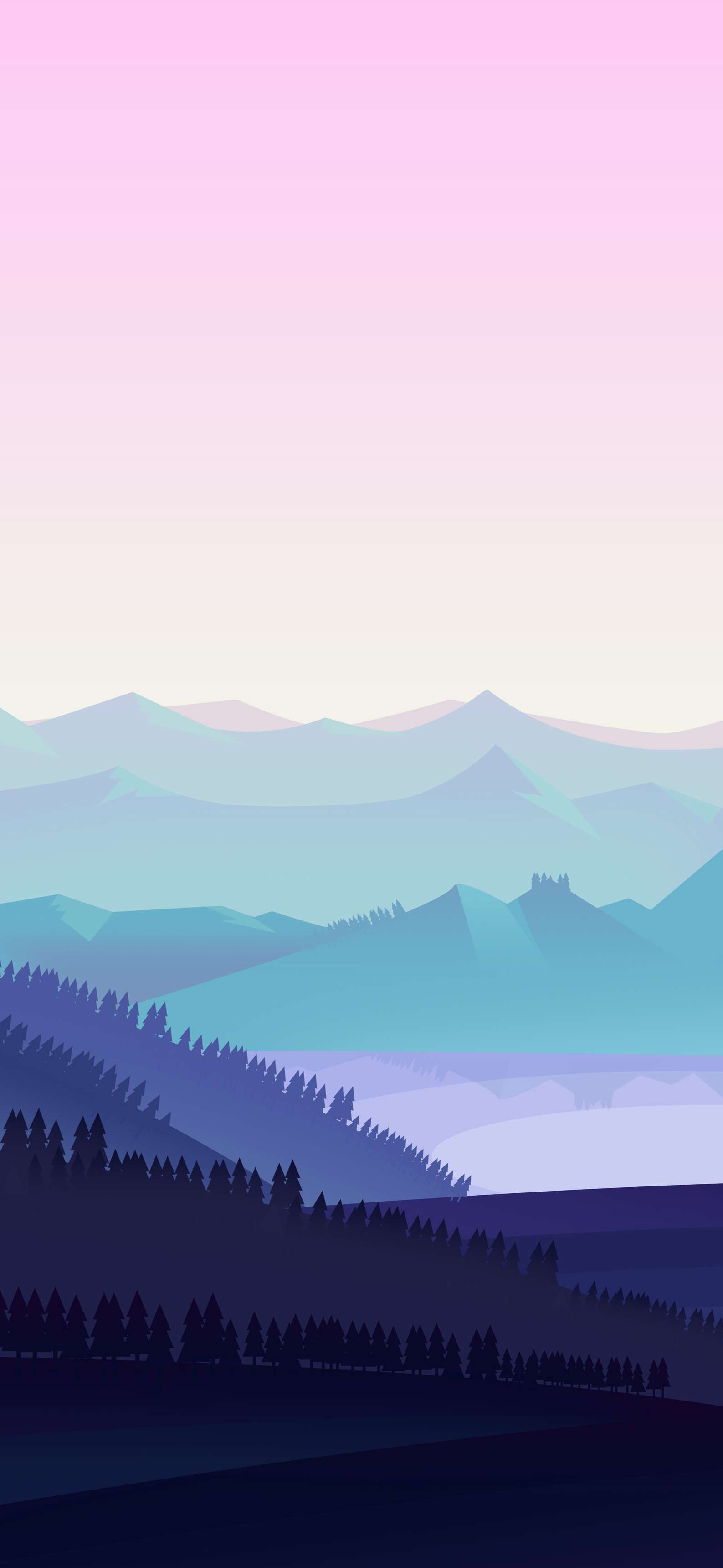Cartoon Landscape iPhone Wallpaper