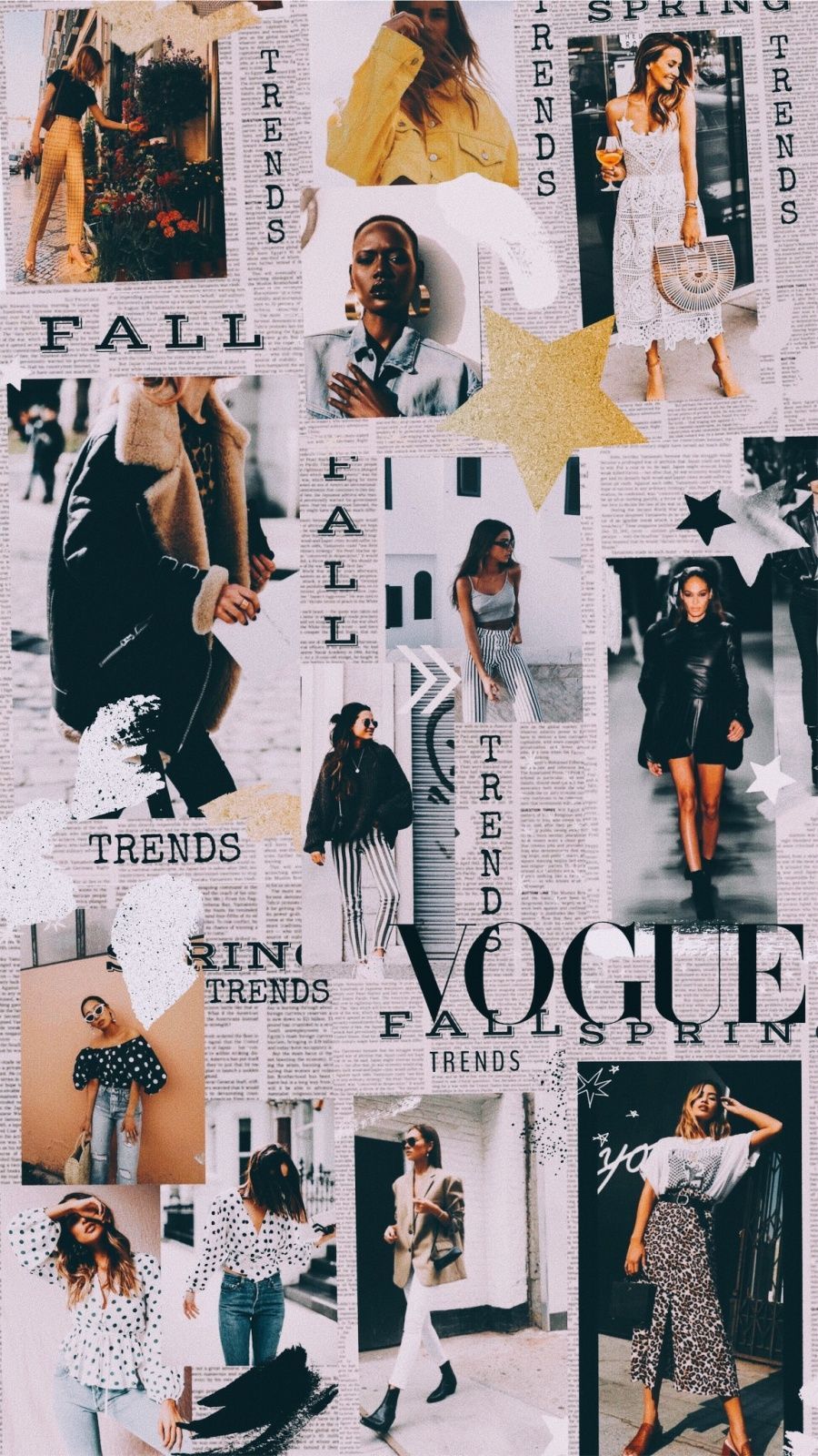 vogue fashion collage