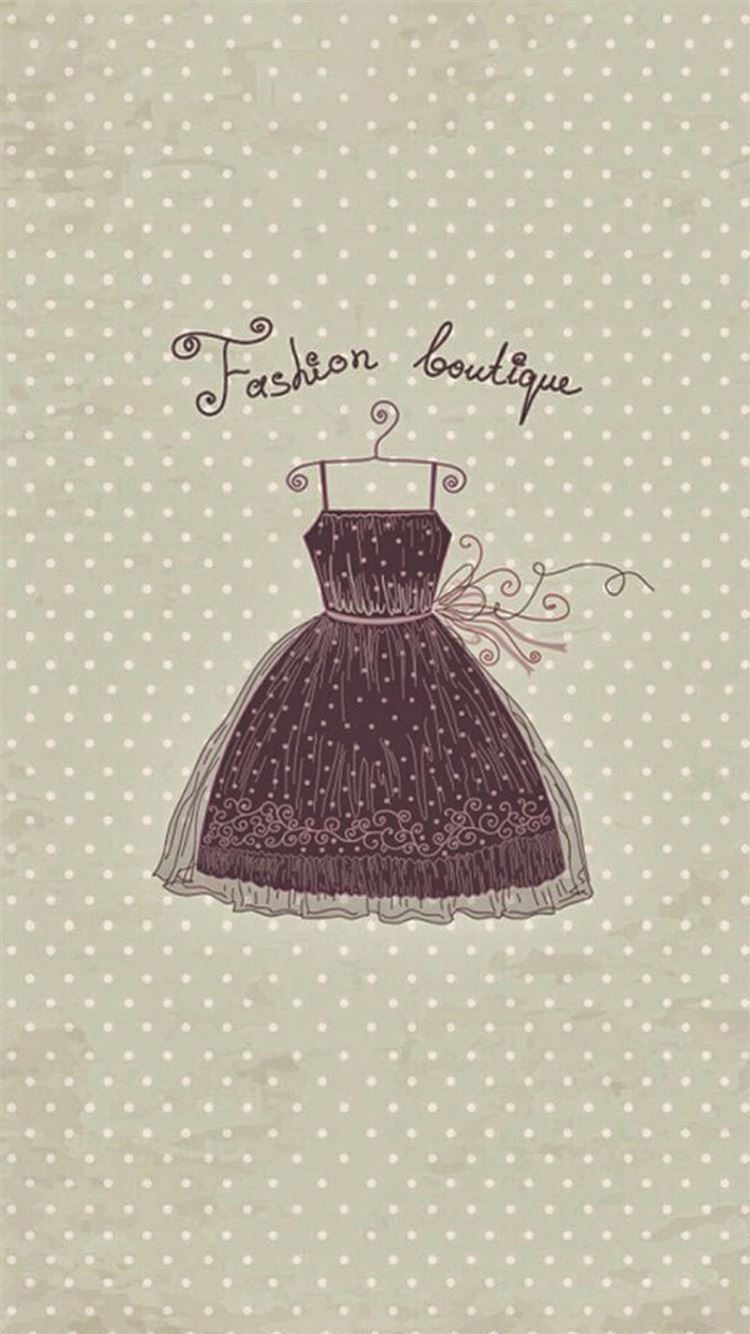 Fashion Boutique Vintage Dress iPhone 8 Wallpaper Free Download