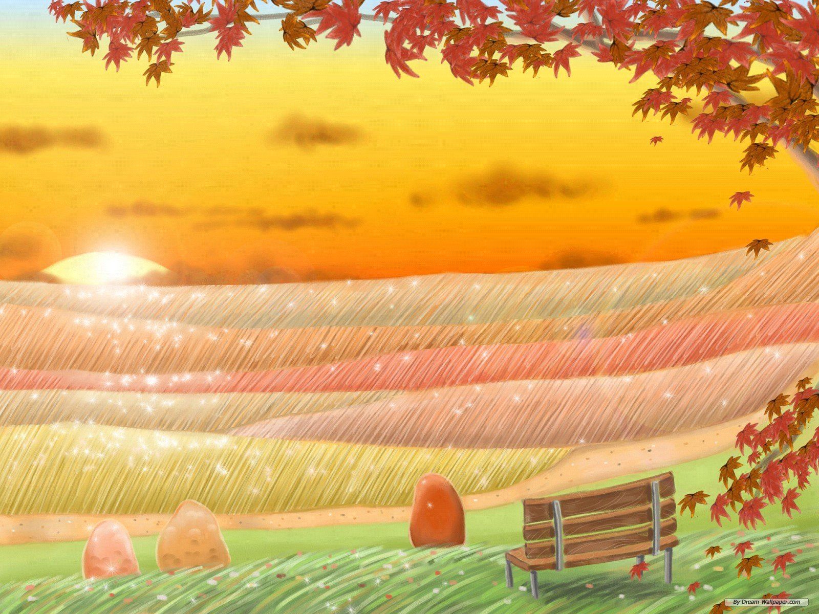 Cartoon Landscape Wallpaper HD