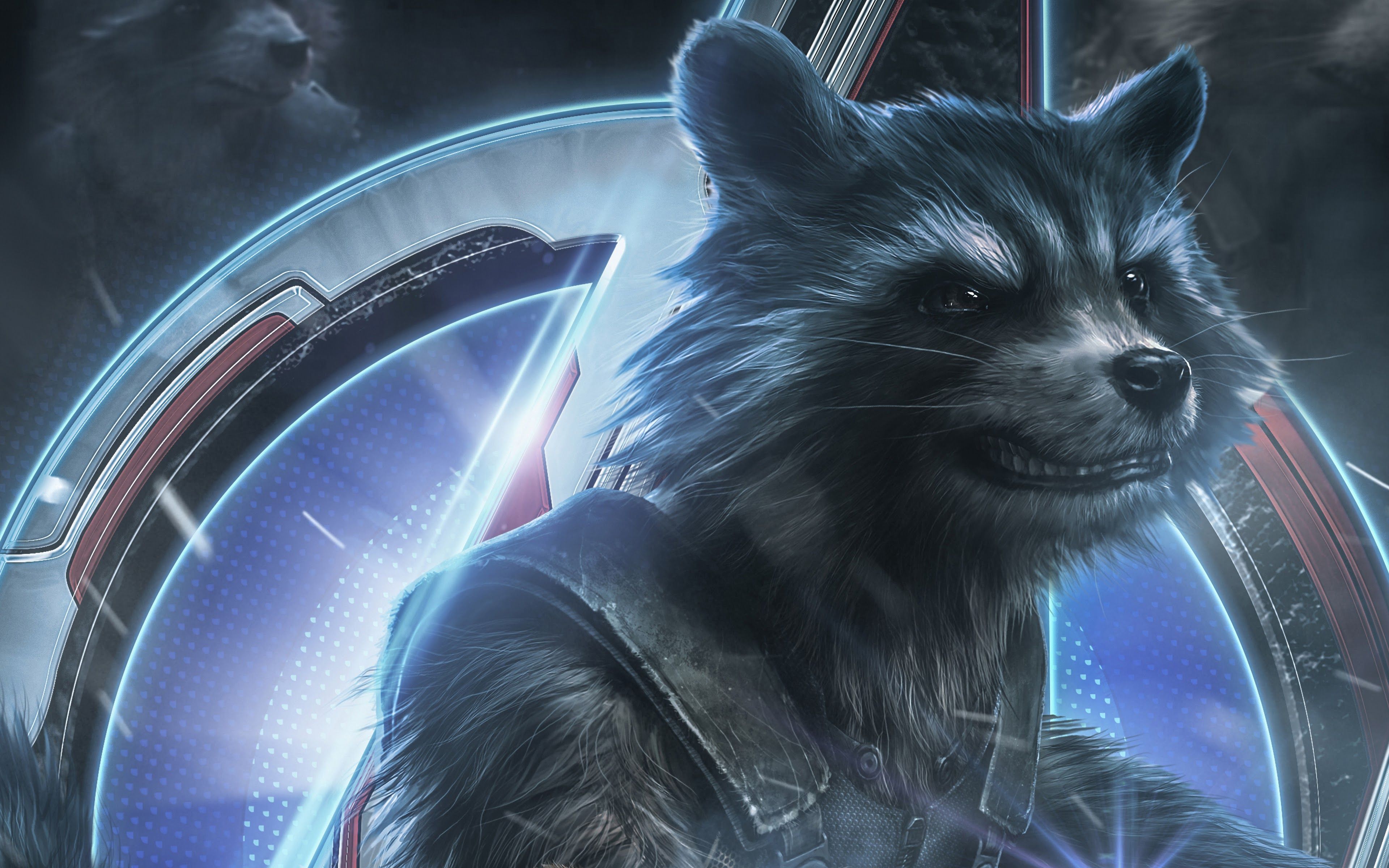 Avengers: Endgame Rocket Raccoon 4K Wallpaper