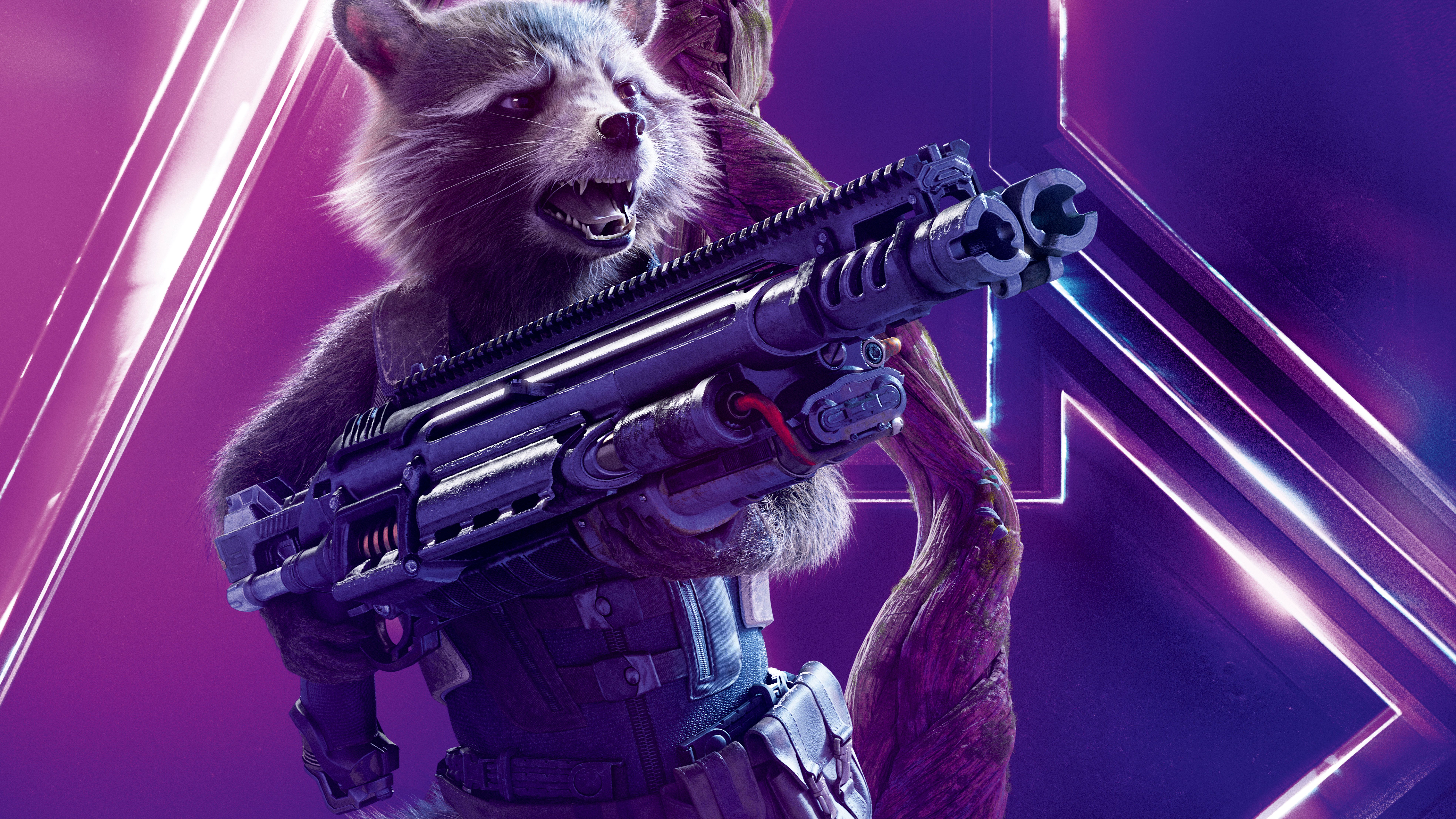 Rocket Raccoon In Avengers Infinity War 8k Poster, HD Movies, 4k Wallpaper, Image, Background, Photo and Picture