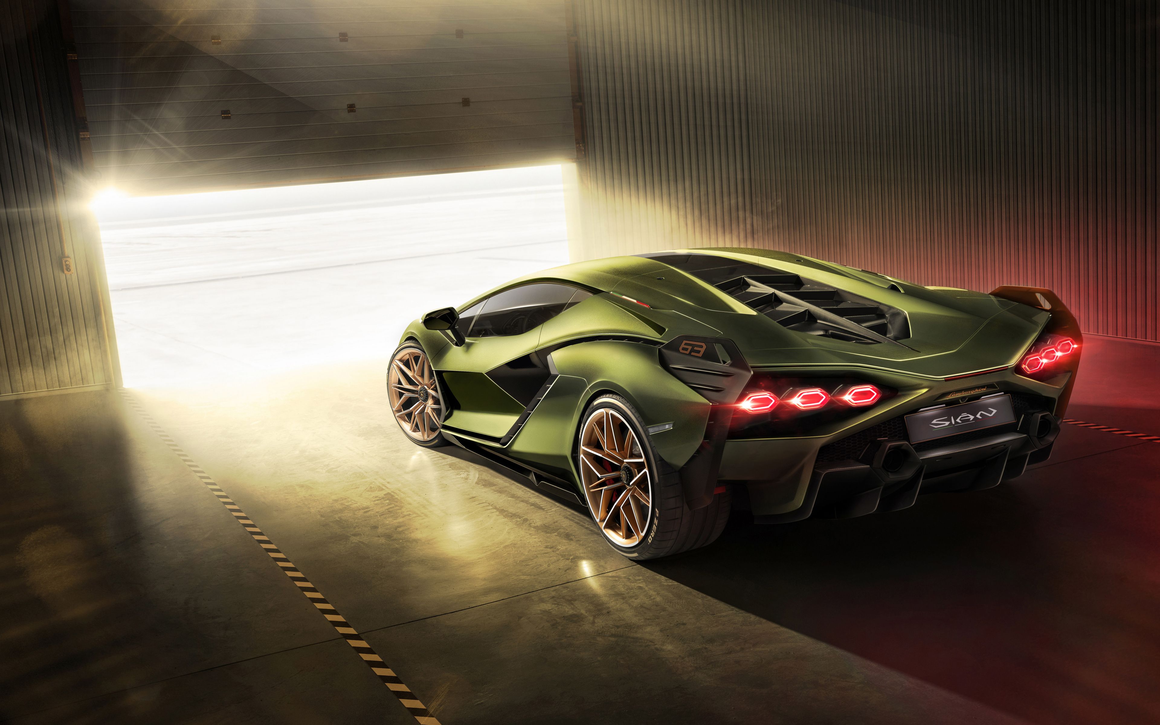 Download Lamborghini Sian, hybrid supercar, 2019 wallpaper, 3840x 4K Ultra HD 16: Widescreen