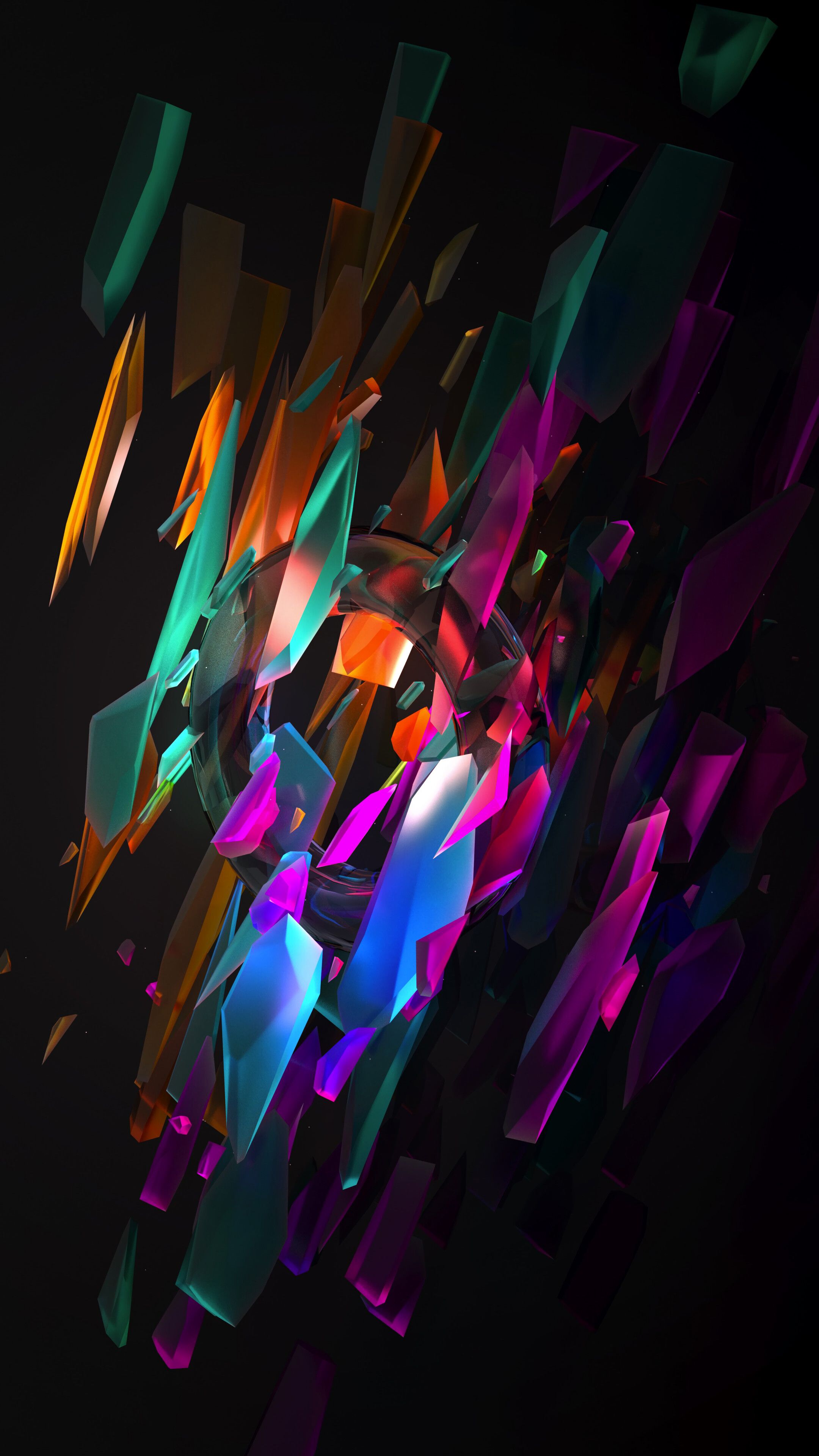 Colorful, Abstract, 3D, Digital Art, 4K phone HD Wallpaper, Image, Background, Photo and Picture. Mocah HD Wallpaper