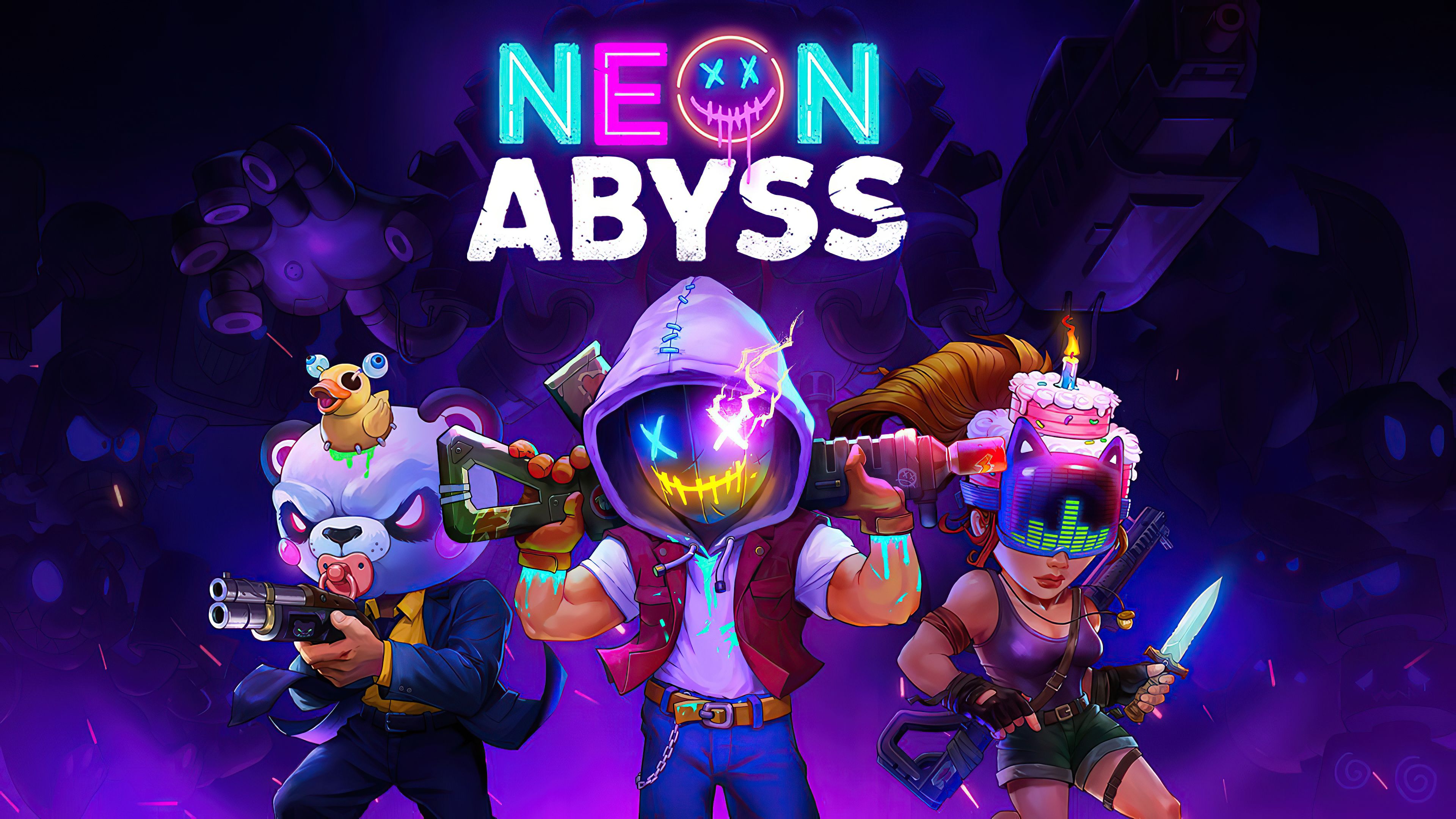 Neon Abyss Game Wallpaper 4k Ultra HD