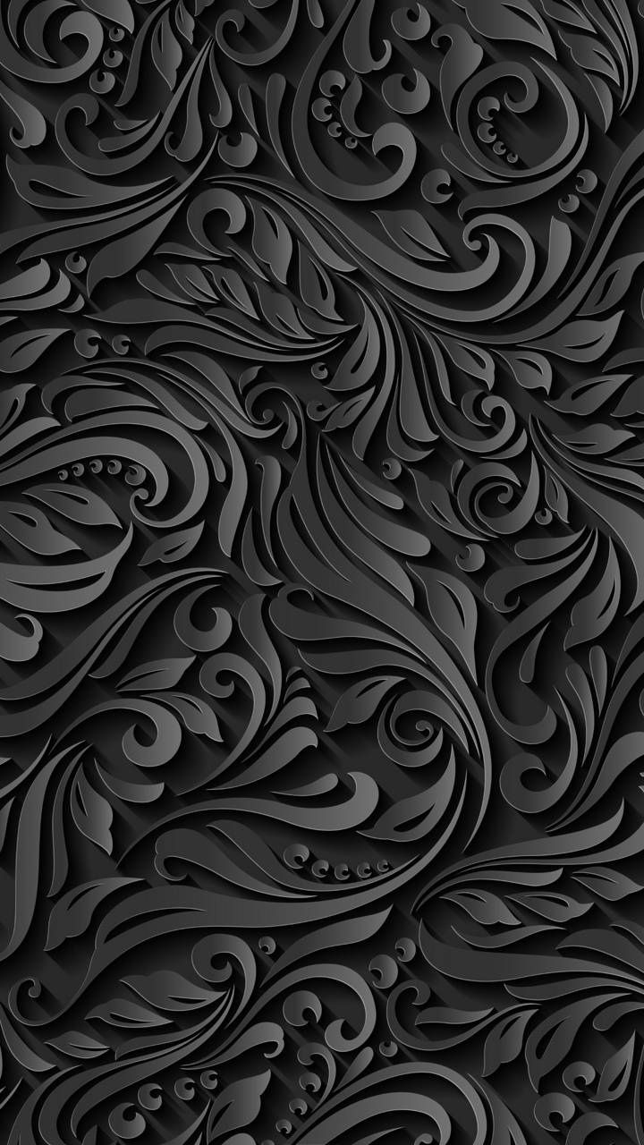 Black Abstract 4K Wallpaper Mobile