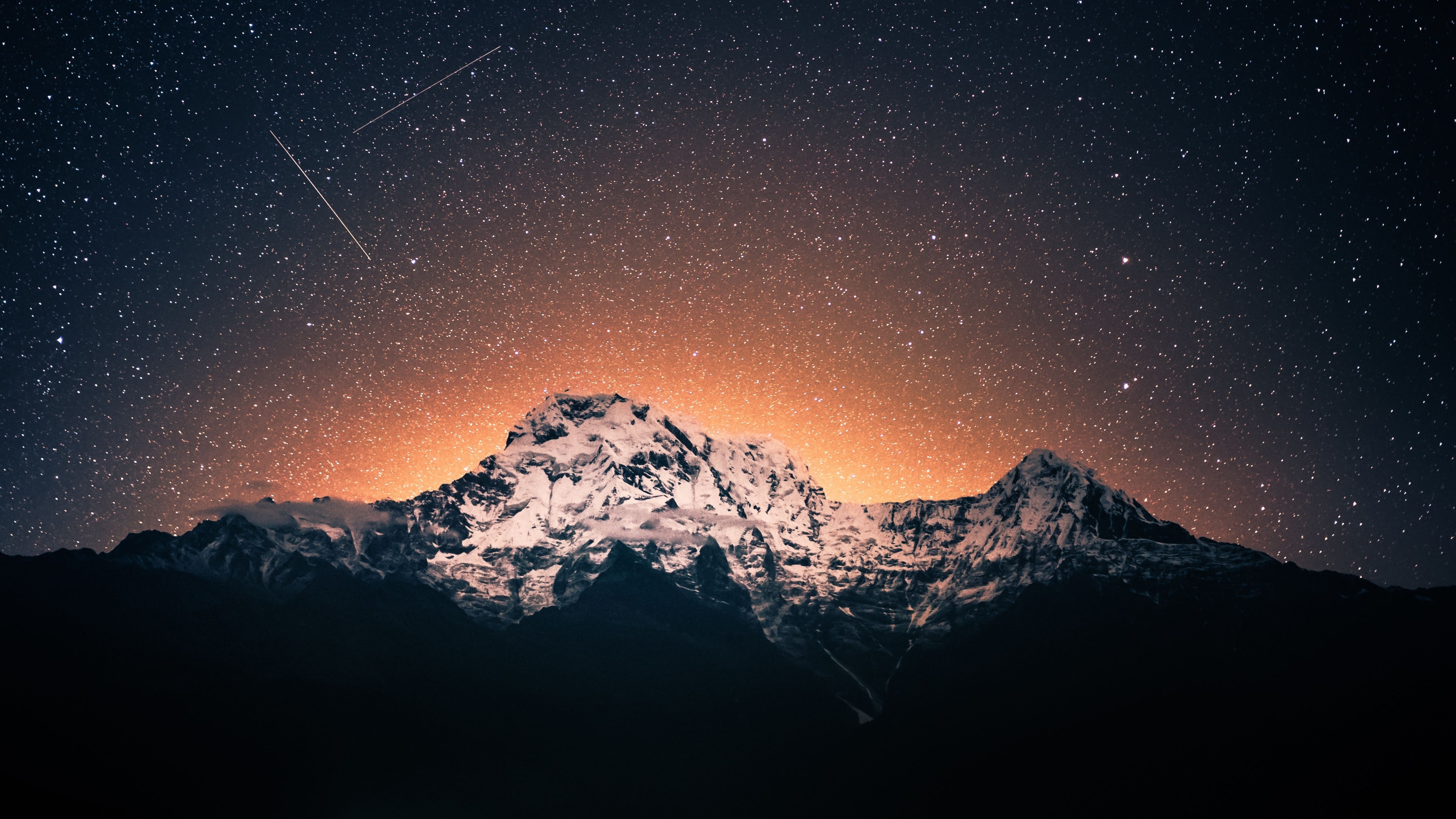 Nepal Mountains Night 4K