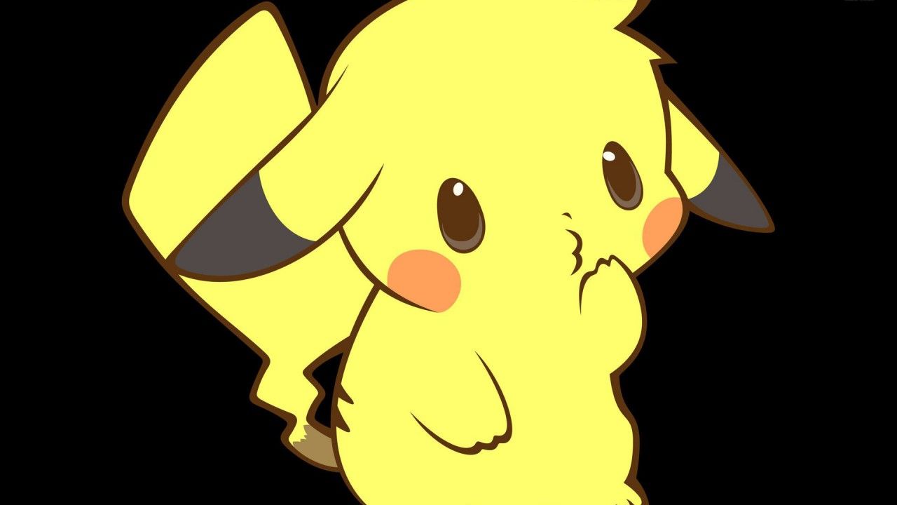 Pikachu In Black Bakground HD Pikachu Wallpaper