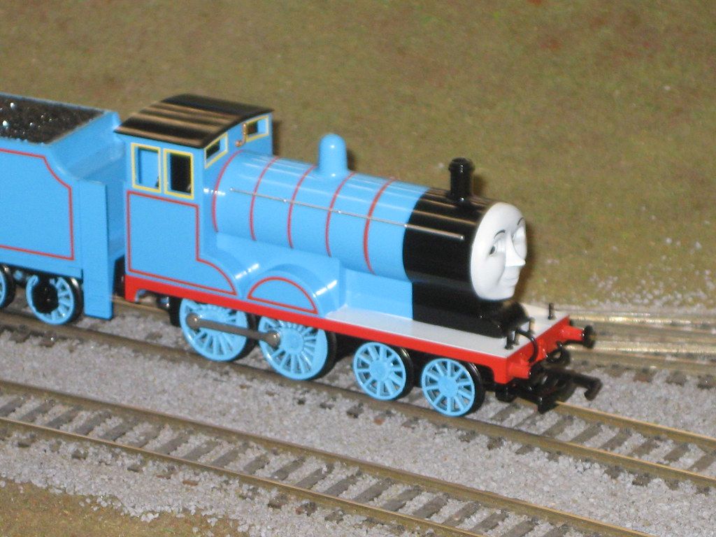 Edward The Blue Engine. Edward is seen on a Thomas layout