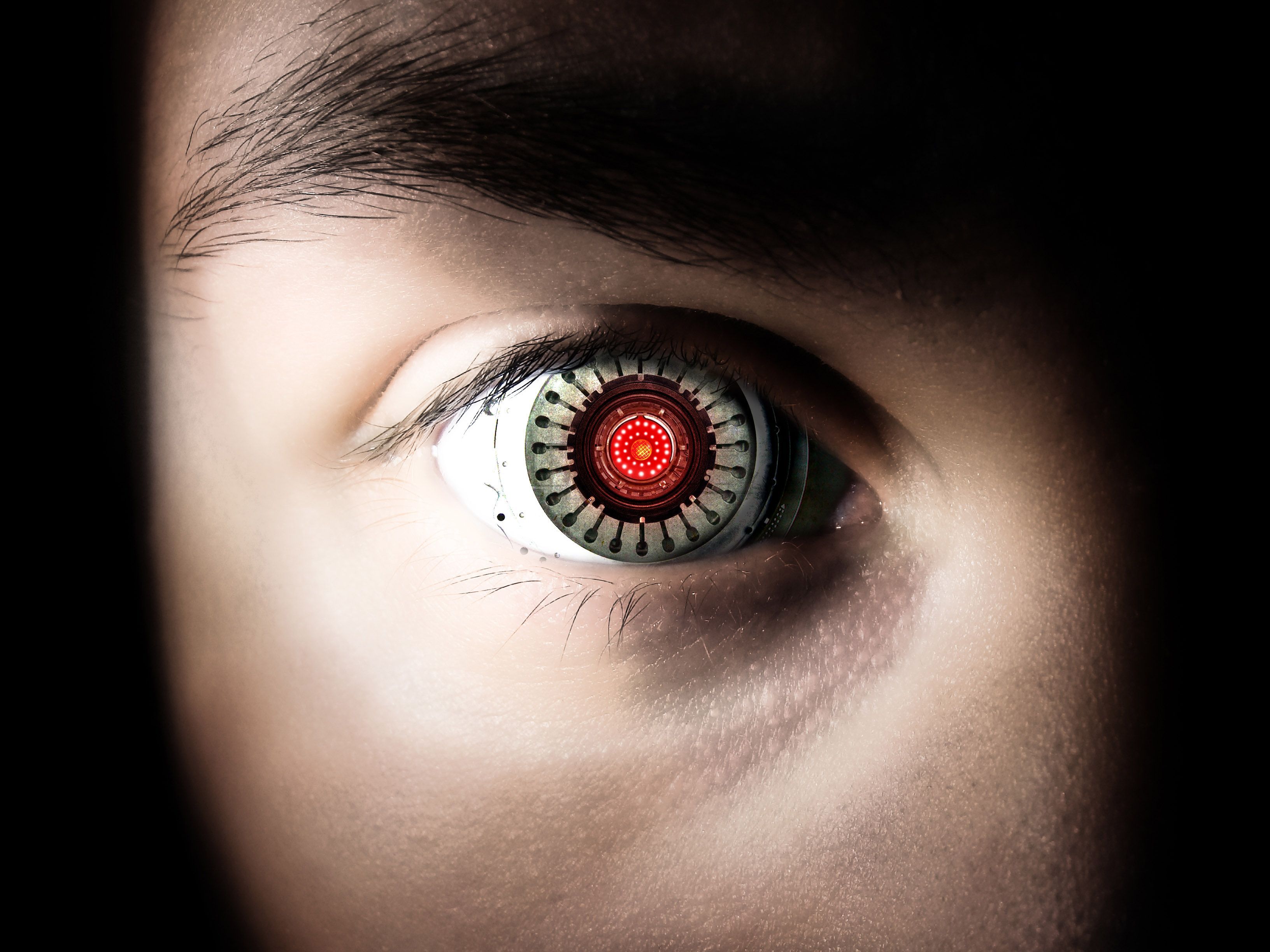 cyborg eye wallpaper