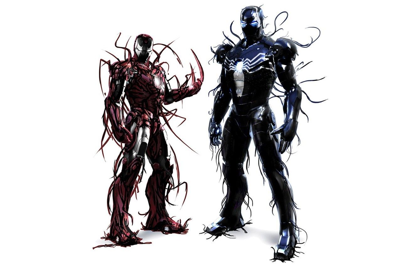 Wallpaper Iron Man, Marvel, Venom, Symbiote image for desktop, section фильмы