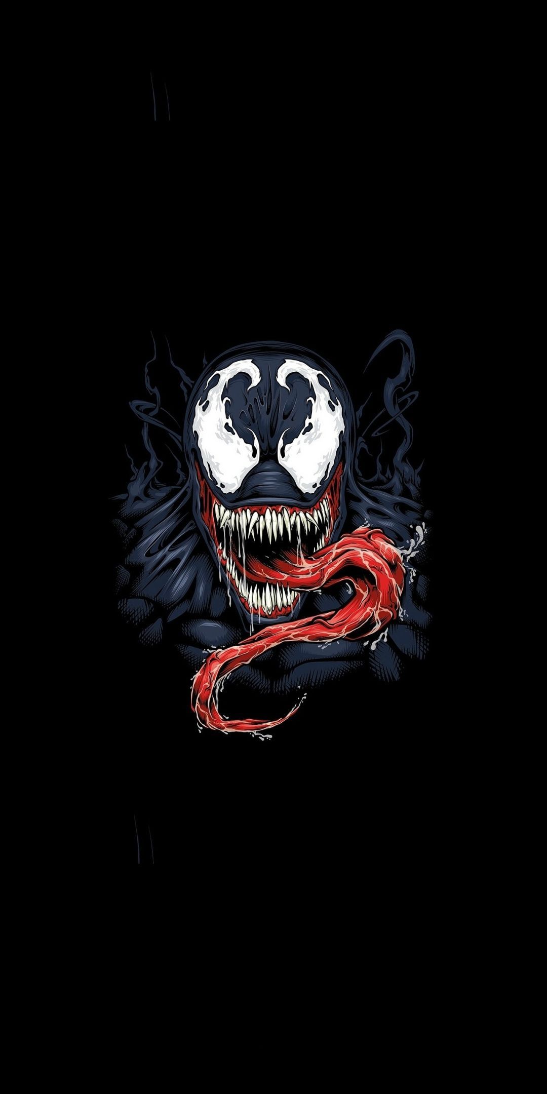 Minimal, venom, supervillain, artwork, 1080x2160 wallpaper. Marvel spiderman art, Marvel comics wallpaper, Marvel characters art