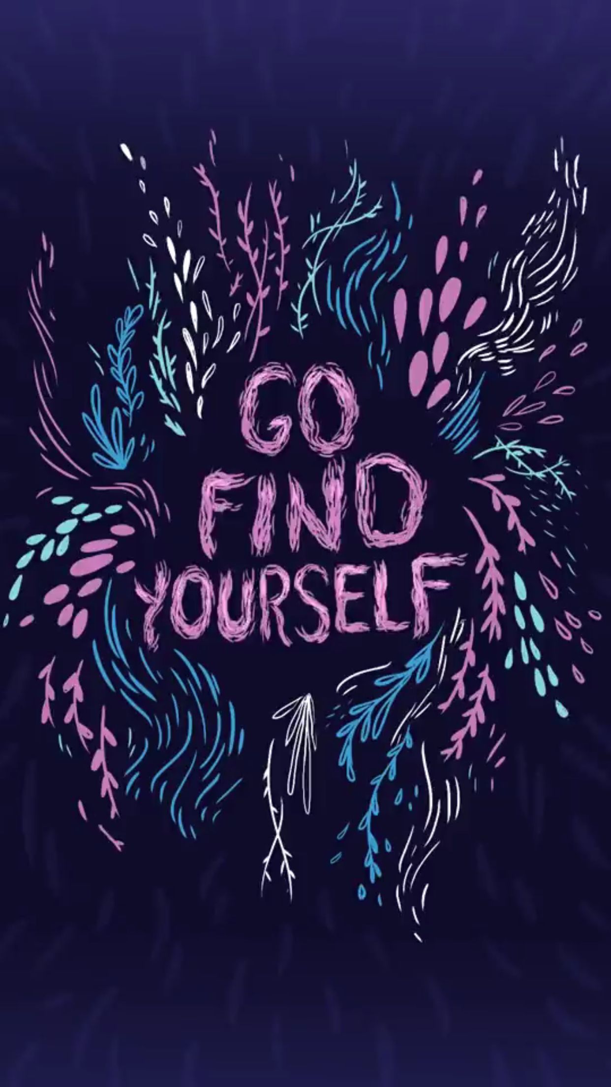 Go find yourself wallpaper. Feeling blue quotes, Pop art wallpaper, Finding yourself