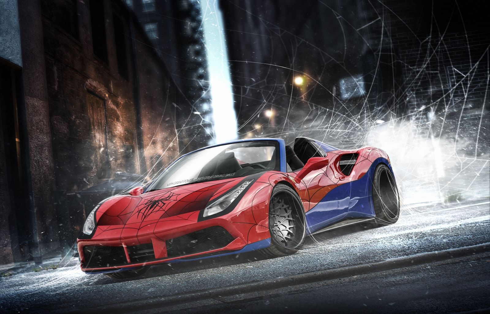 Superheroes Cars HD Wallpaper
