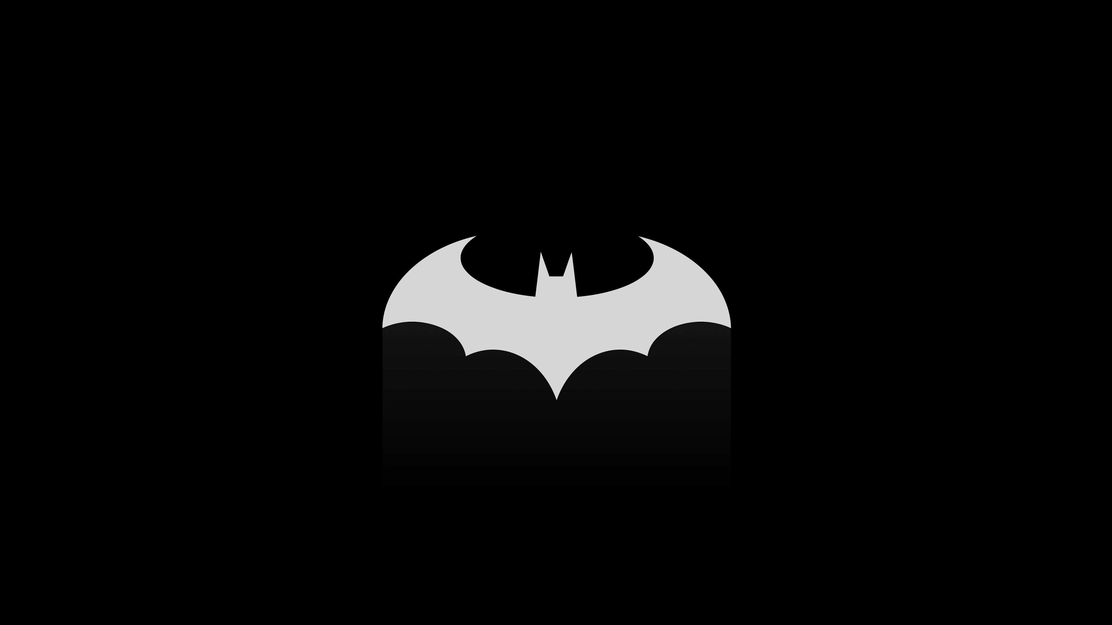 Black Batman Logo Wallpaper 4k